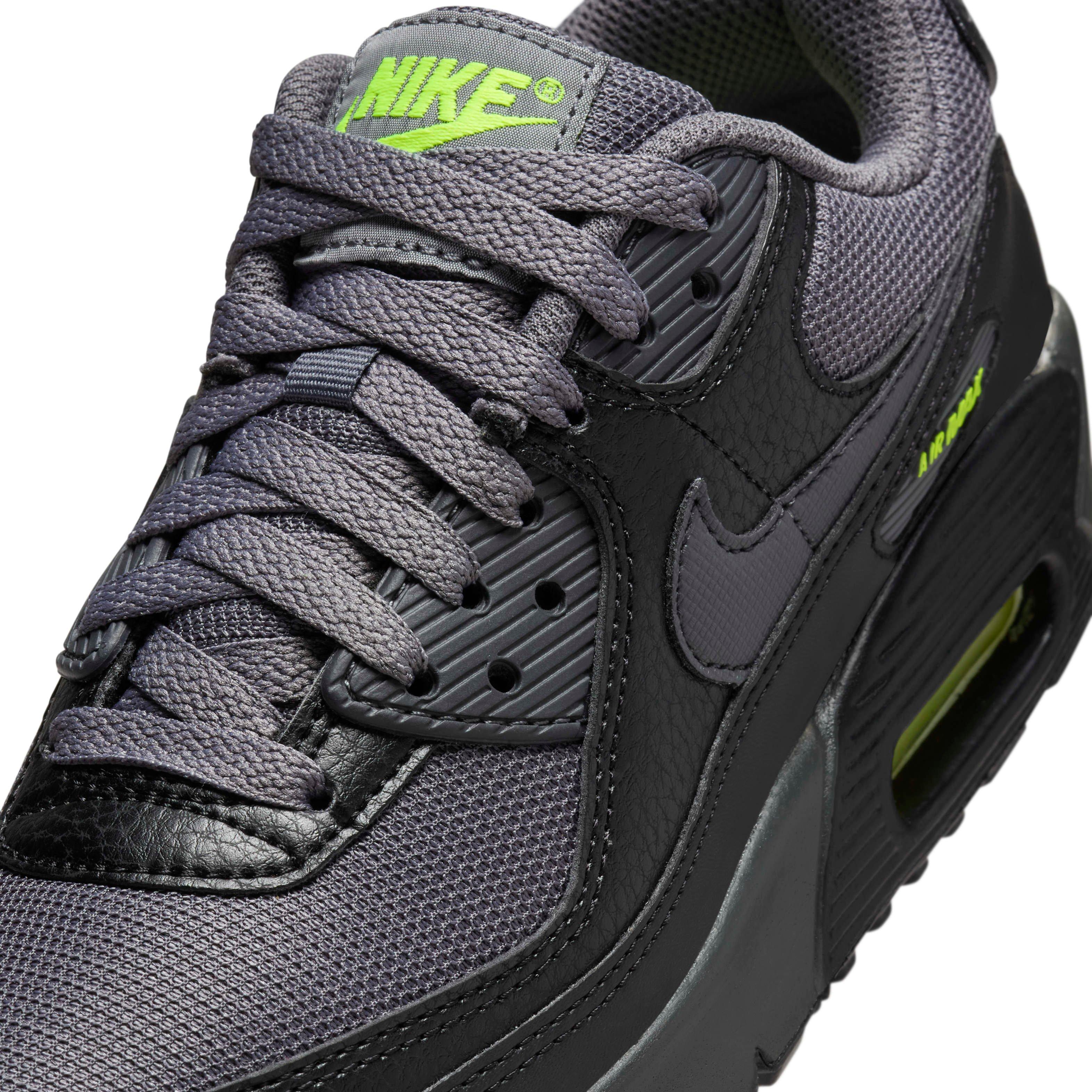 Nike Air Max 90 Next Nature Grade School Boys' "Black/Volt/Volt/Dark Grey" Shoe