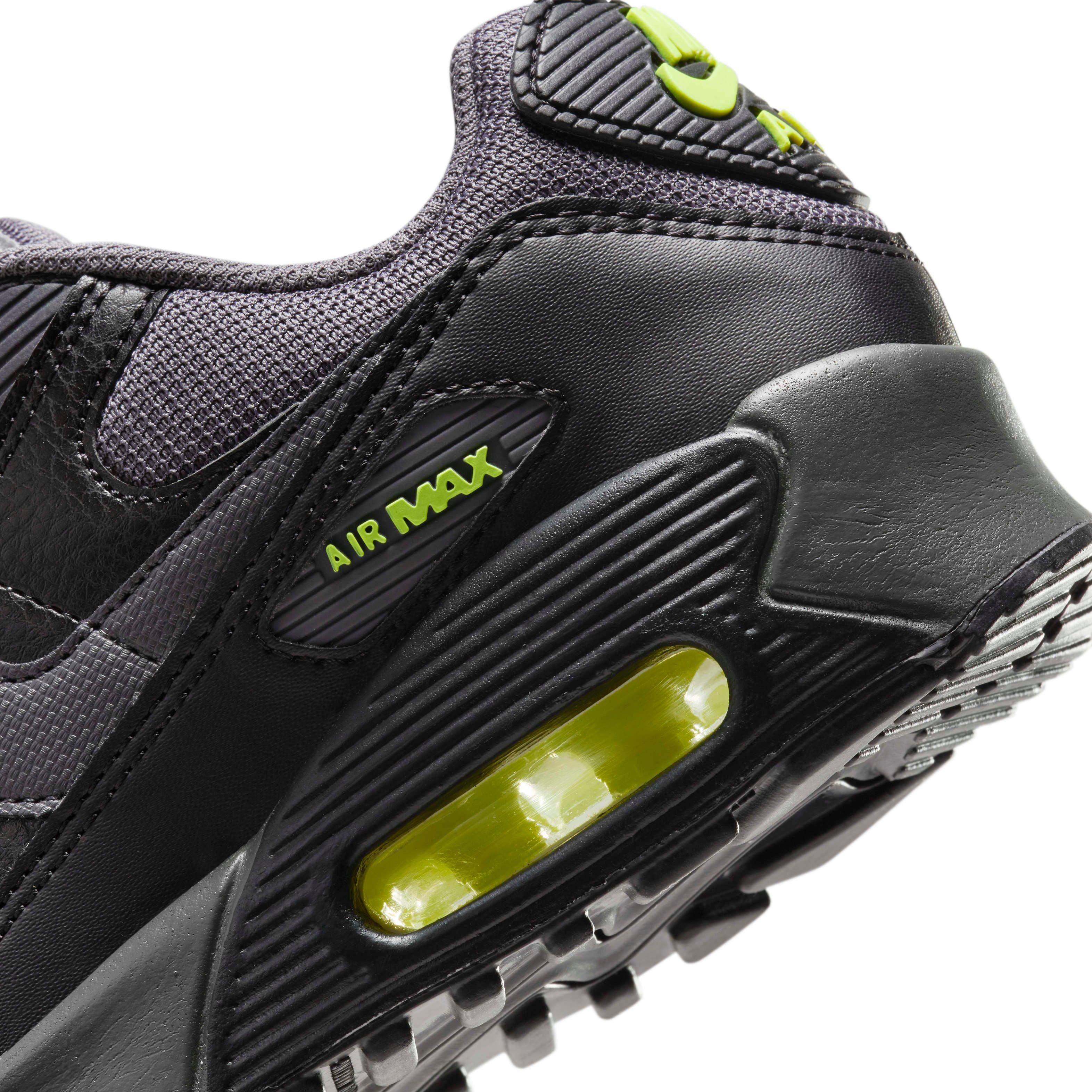 Nike Air Max 90 Next Nature Grade School Boys' "Black/Volt/Volt/Dark Grey" Shoe
