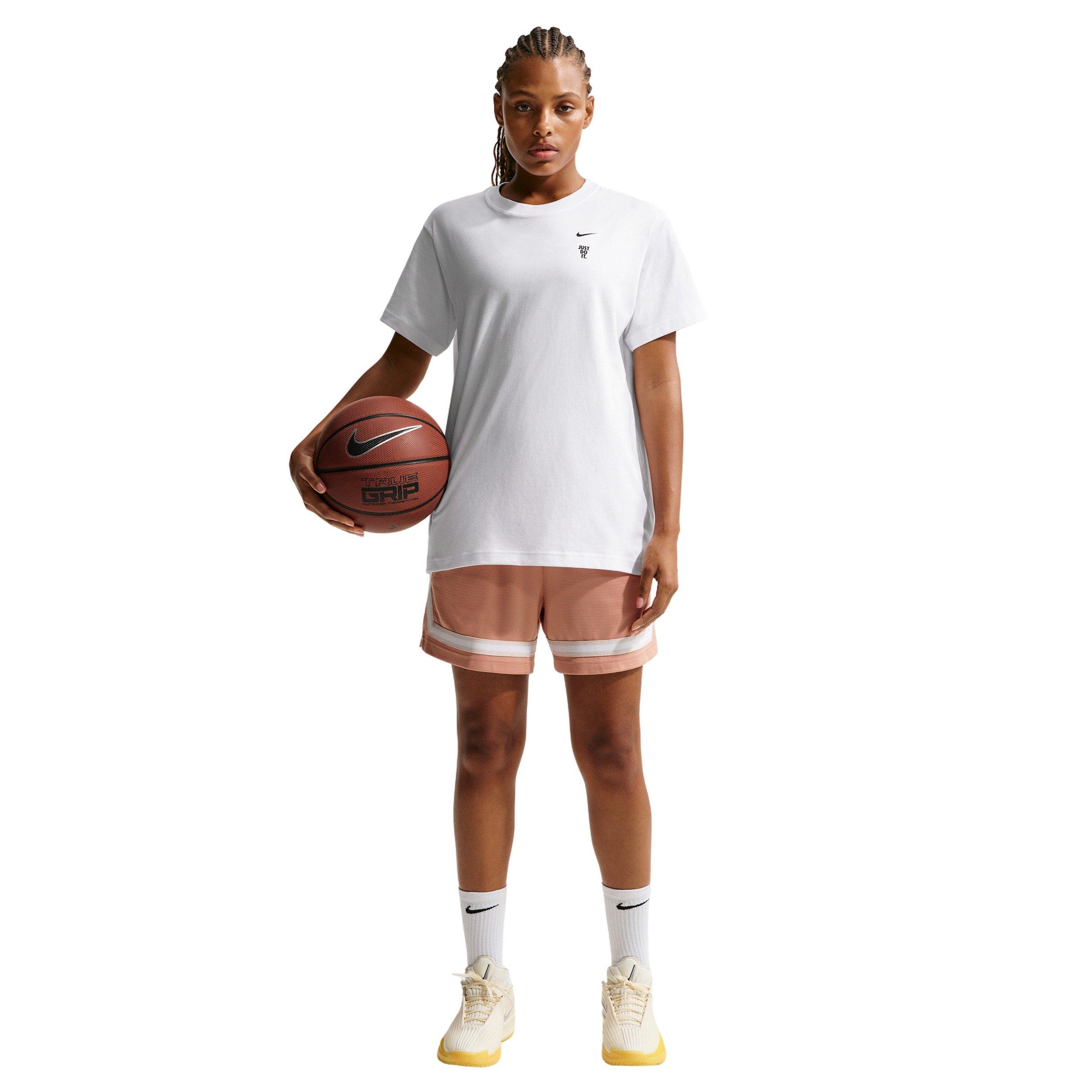Nike Women's Short-Sleeve Basketball T-Shirt - White - WHITE Thumbnail View 4