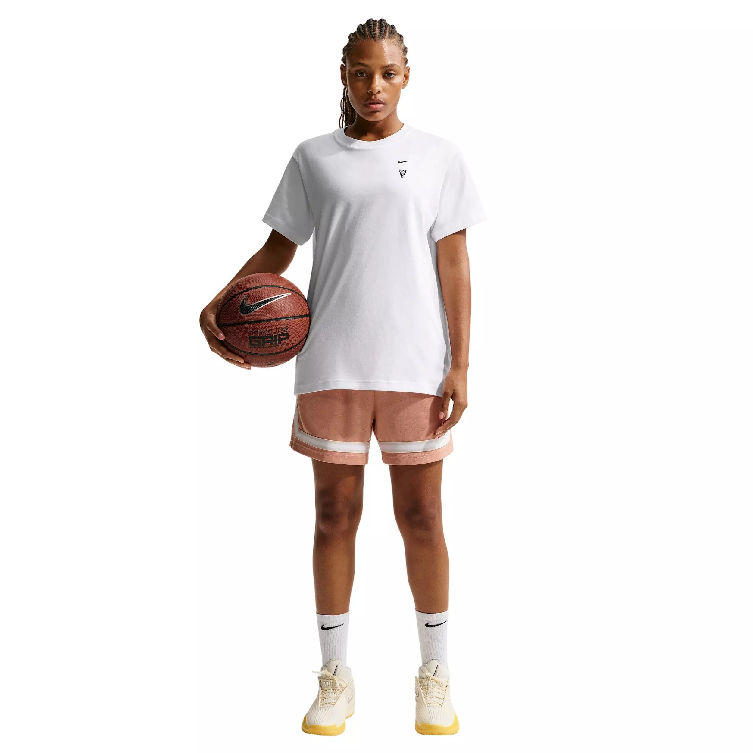 Nike Women's Short-Sleeve Basketball T-Shirt - White - WHITE