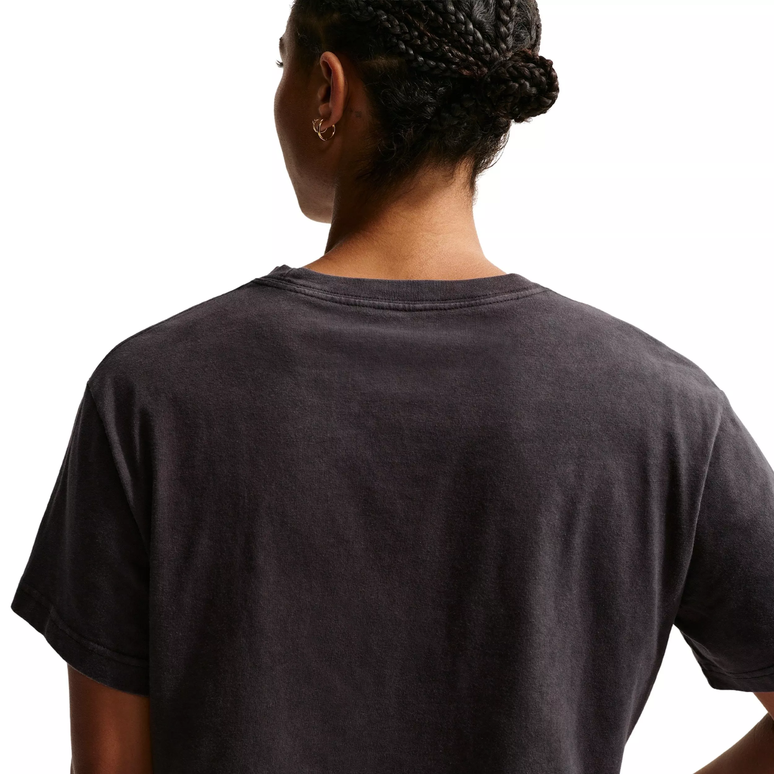 Nike Women's Vintage Short-Sleeve Basketball T-Shirt - Black - BLACK