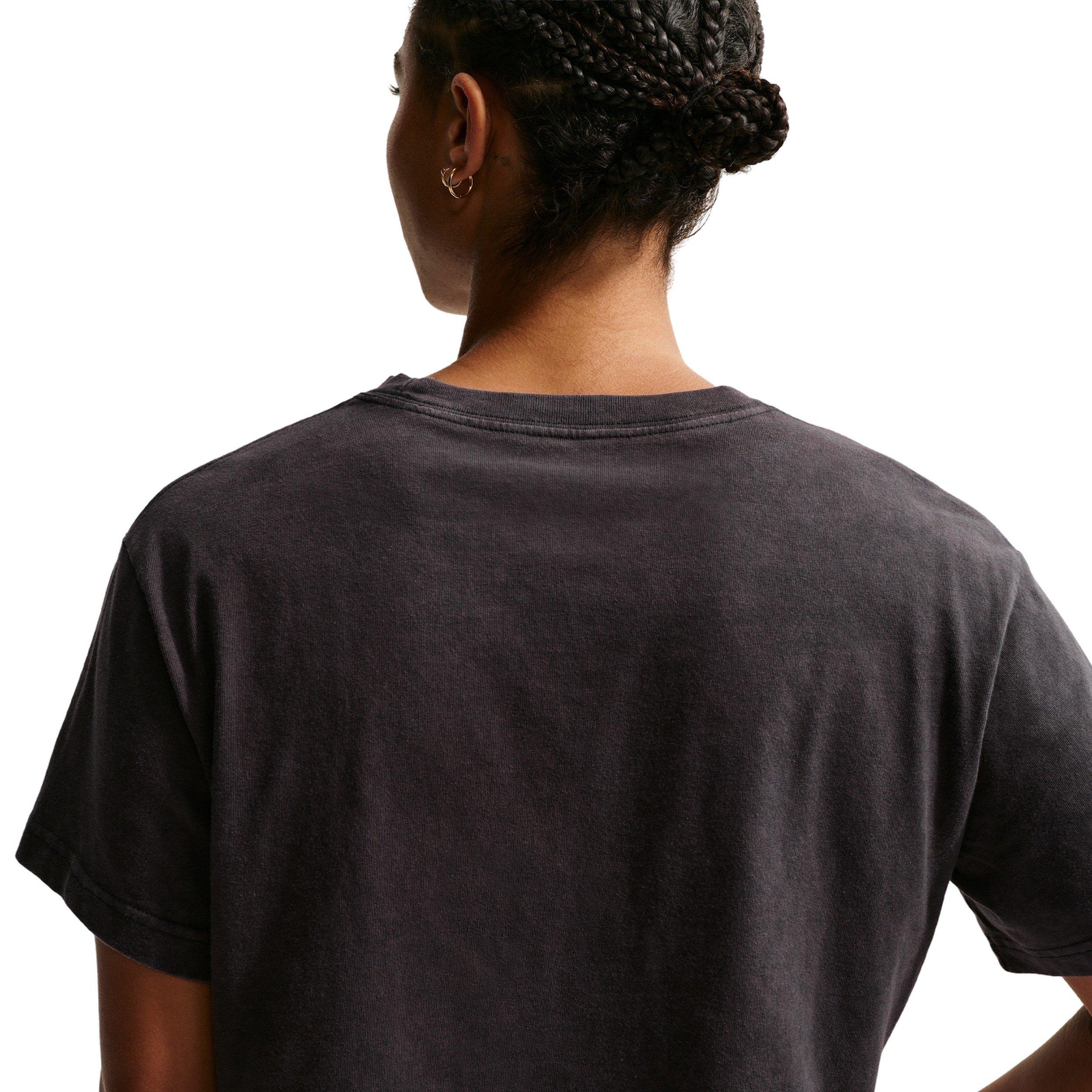 Nike Women's Vintage Short-Sleeve Basketball T-Shirt -Black - BLACK Thumbnail View 2