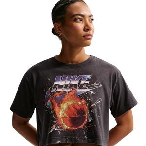 Nike Women's Vintage Short-Sleeve Basketball T-Shirt -Black