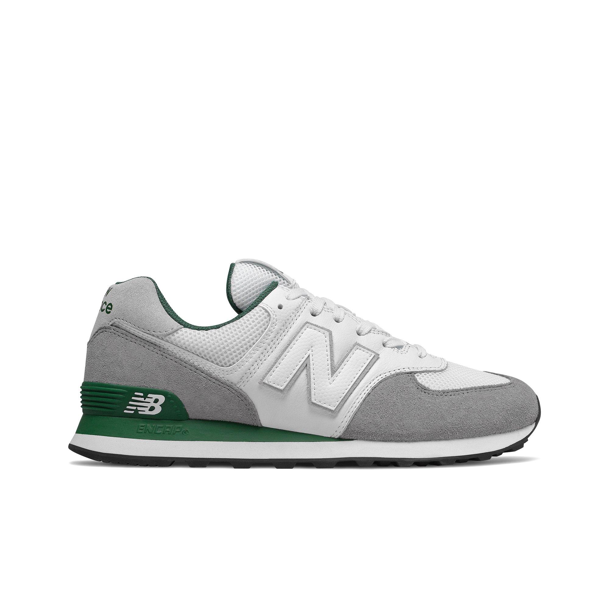 new balance grey and green