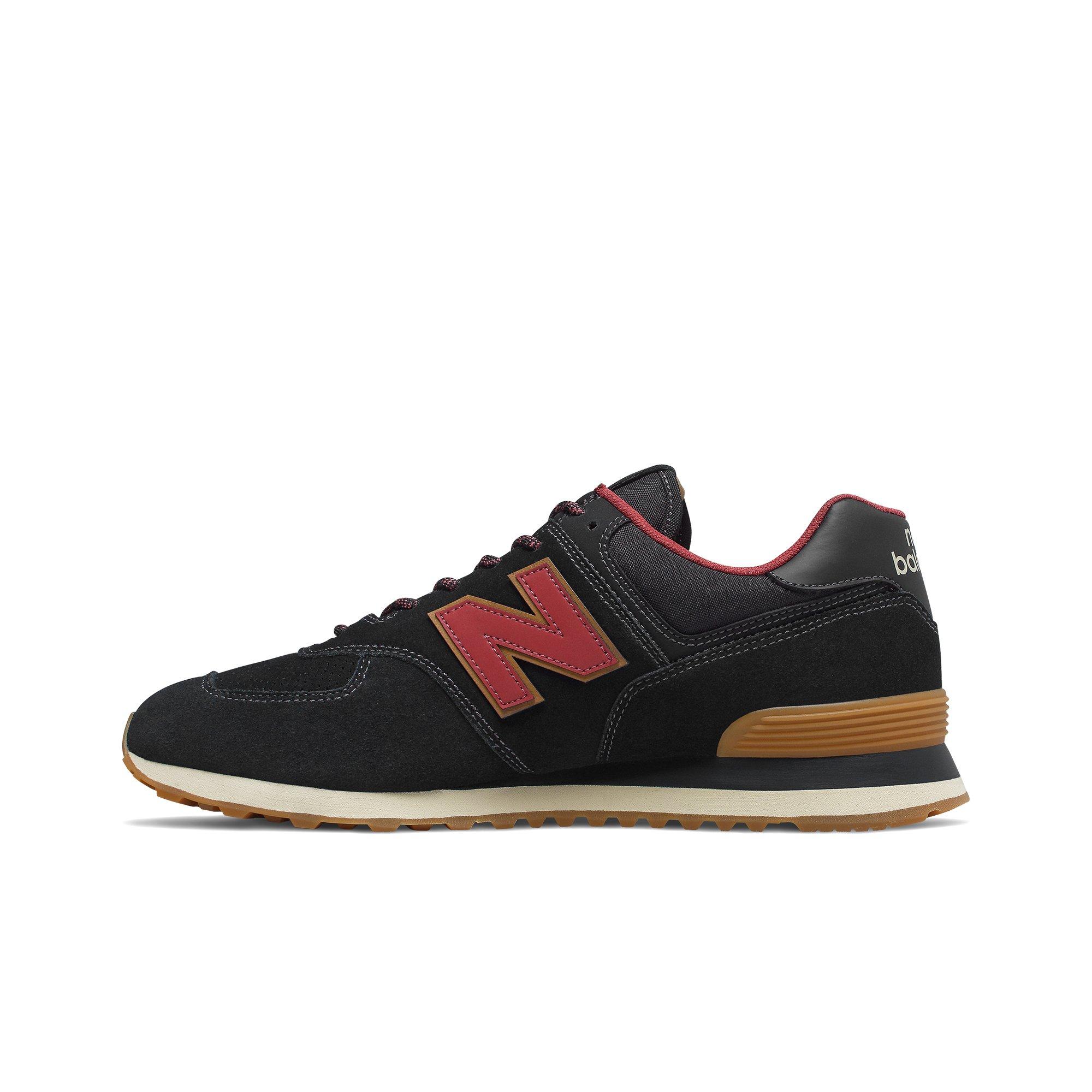 new balance 574 black with earth red