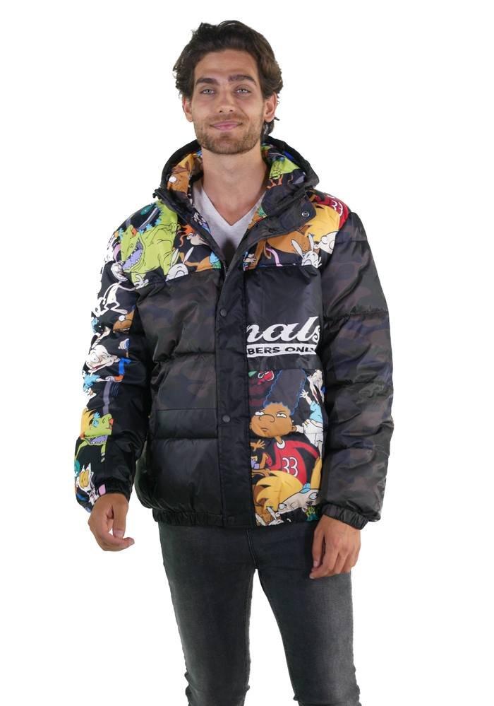 men's nickelodeon puffer jacket