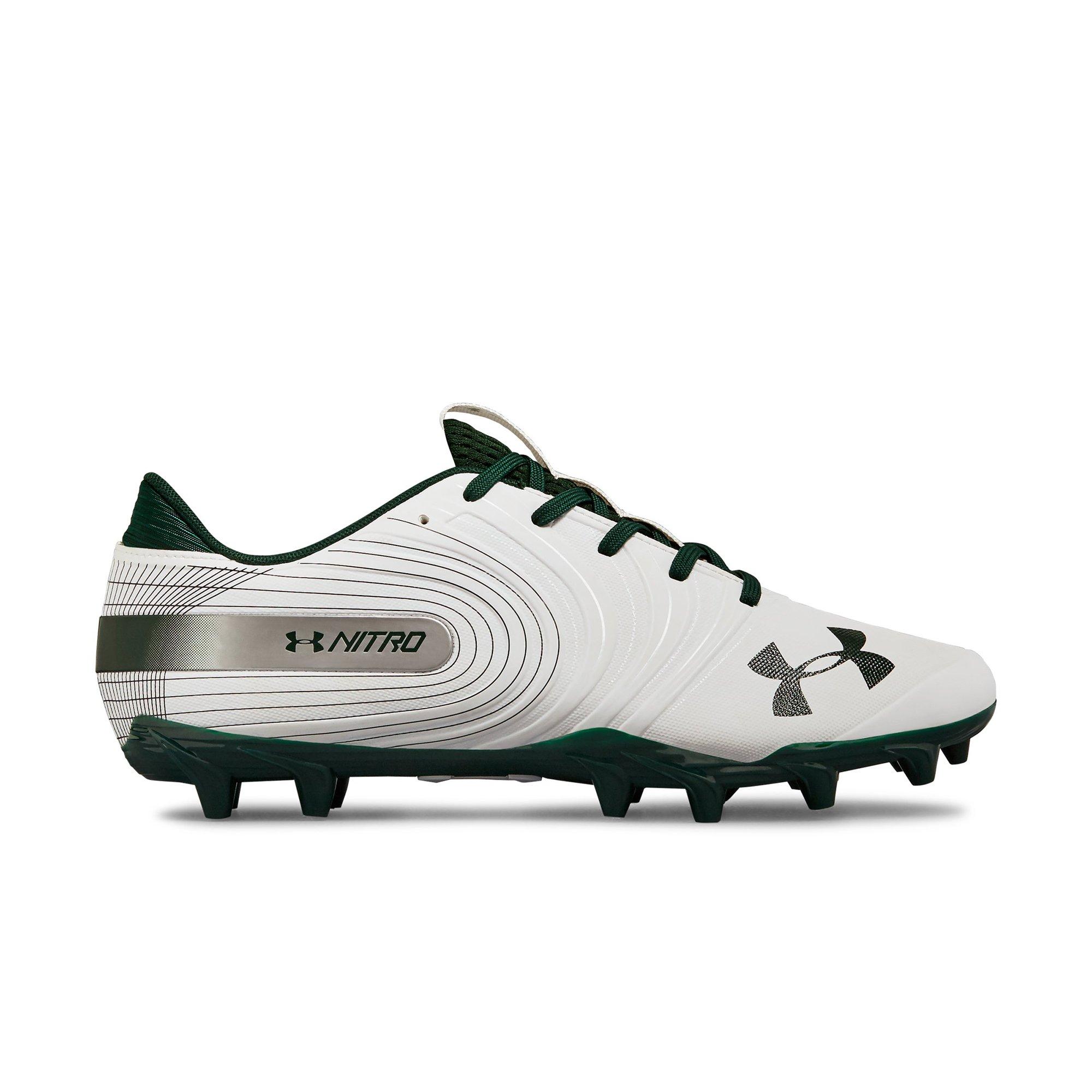 lime green under armour cleats