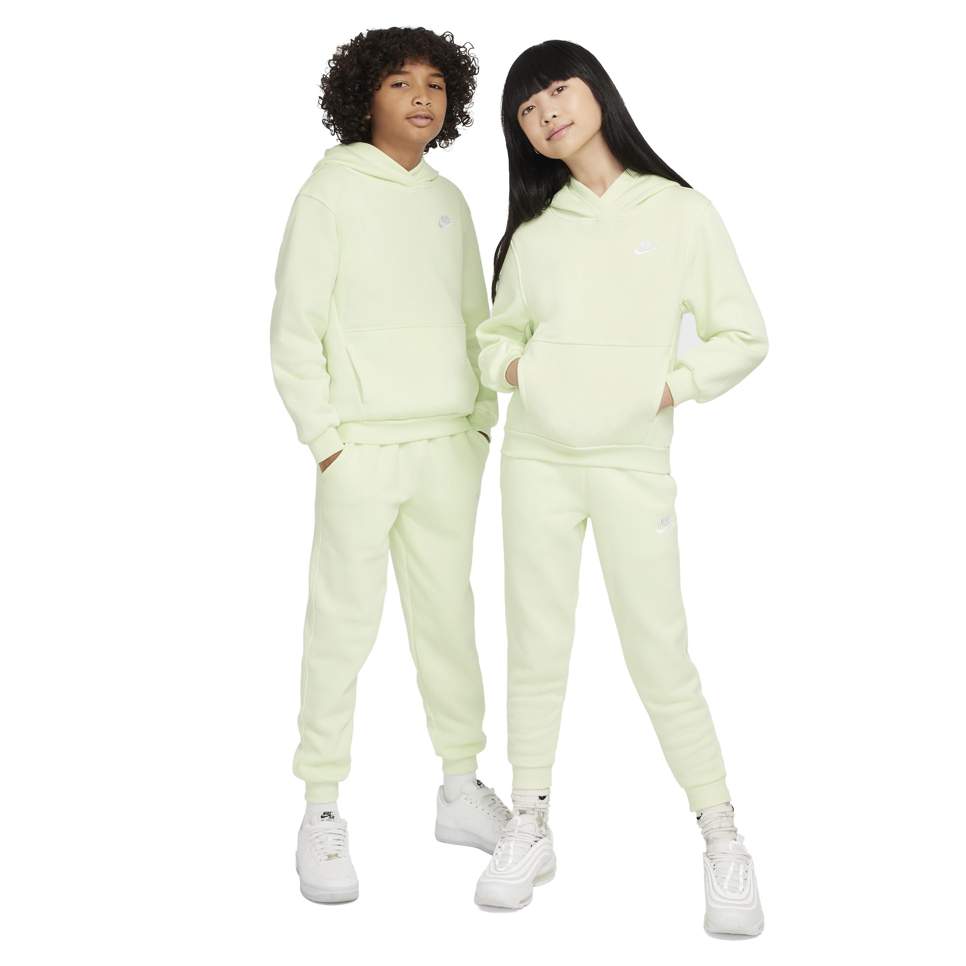 Nike Sportswear Club Fleece Pullover Big Kids' Light Green Hoodie