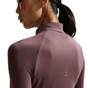 Nike Women's Swift Dri-FIT UV 1/4-Zip Running Top -Tattoo Purple