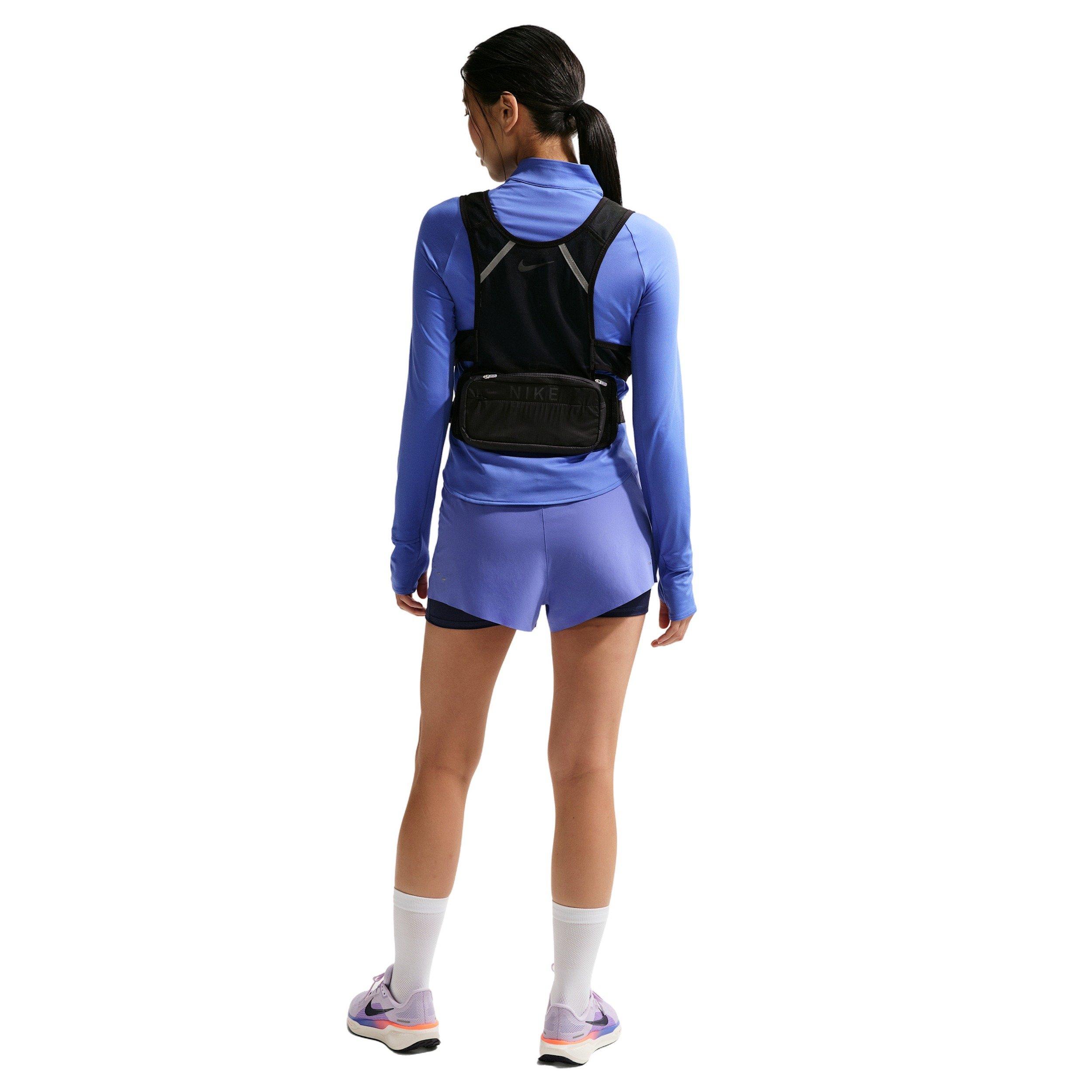 Nike Women's Swift Dri-FIT UV 1/4-Zip Running Top - Sapphire - SAPPHIRE Thumbnail View 5