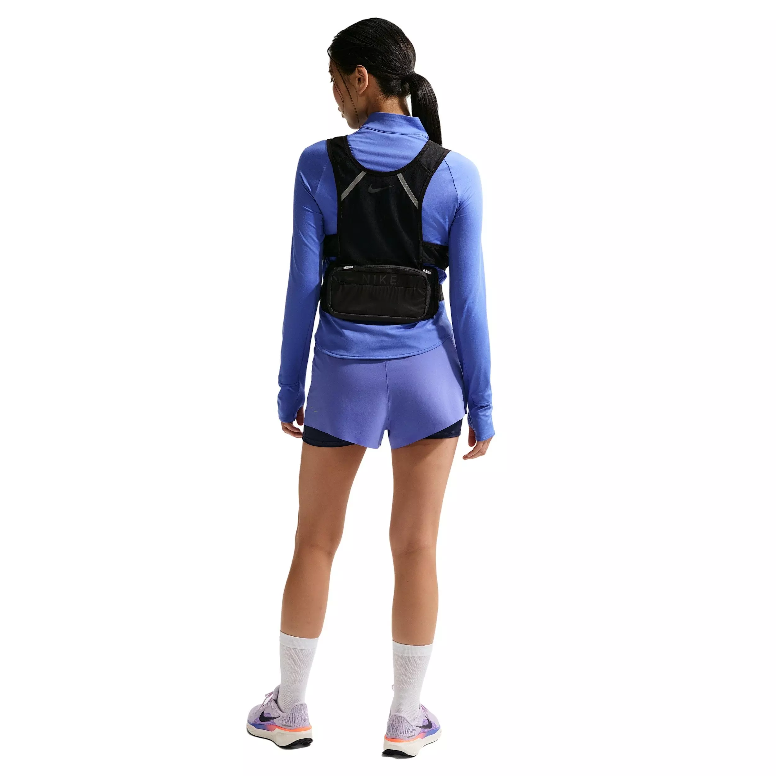 Nike Women's Swift Dri-FIT UV 1/4-Zip Running Top -Sapphire - SAPPHIRE