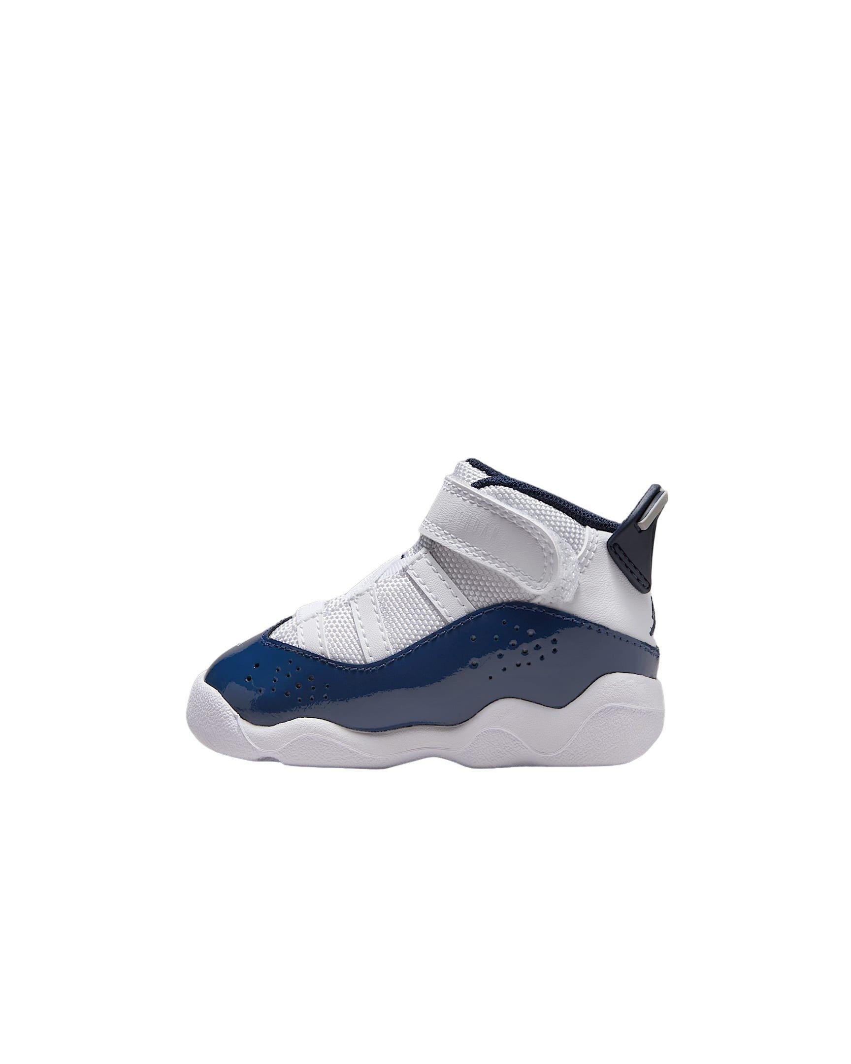 Jordan 6 Rings Infant Boys' "White/Neutral Grey/Midnight Navy" Shoe