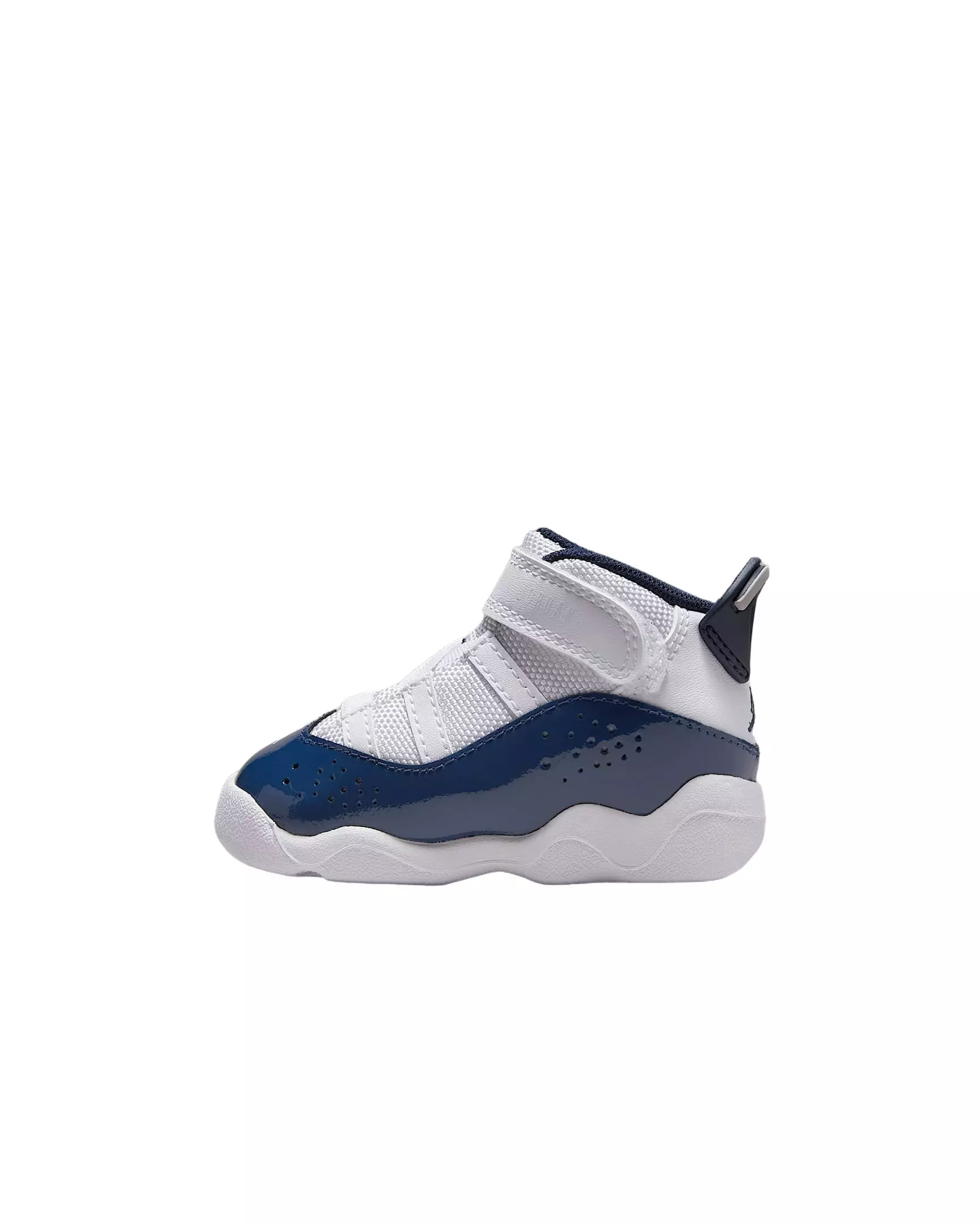Jordan 6 Rings "White/Neutral Grey/Midnight Navy" Infant Boys' Shoe - WHITE/GREY/NAVY