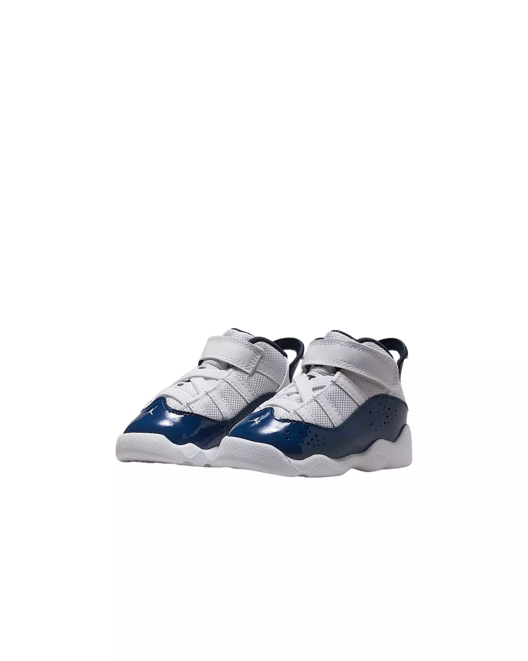 Jordan 6 Rings "White/Neutral Grey/Midnight Navy" Infant Boys' Shoe - WHITE/GREY/NAVY