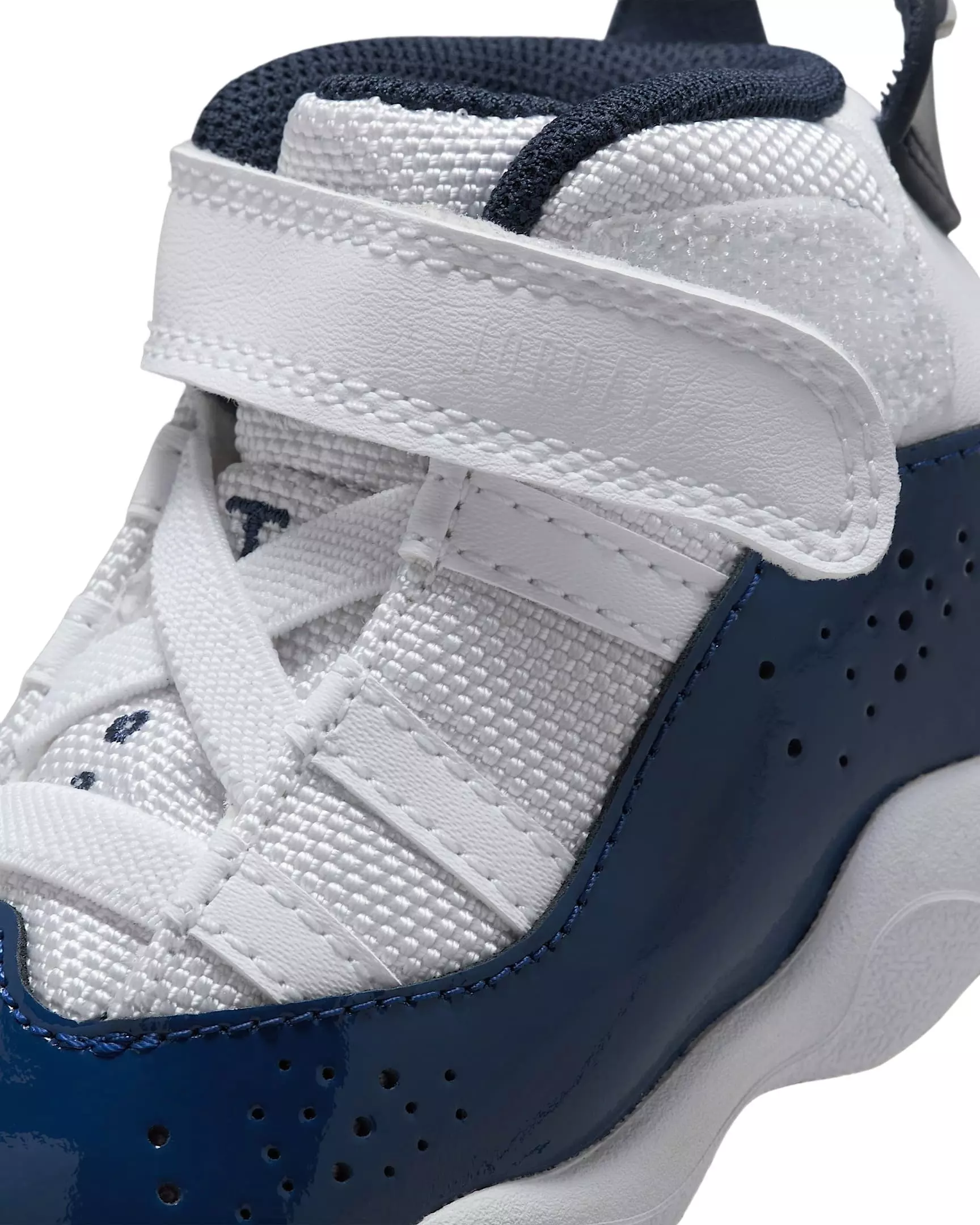 Jordan 6 Rings "White/Neutral Grey/Midnight Navy" Infant Boys' Shoe - WHITE/GREY/NAVY