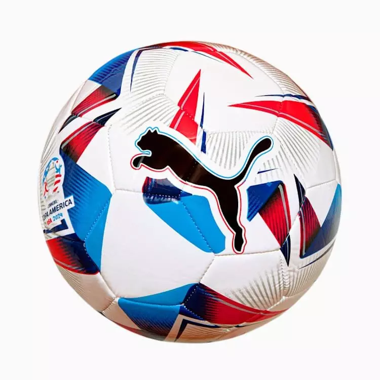 PUMA Cumbre CONMEBOL Copa America Replica Training Soccer Ball - White/Multi - WHITE/MULTI