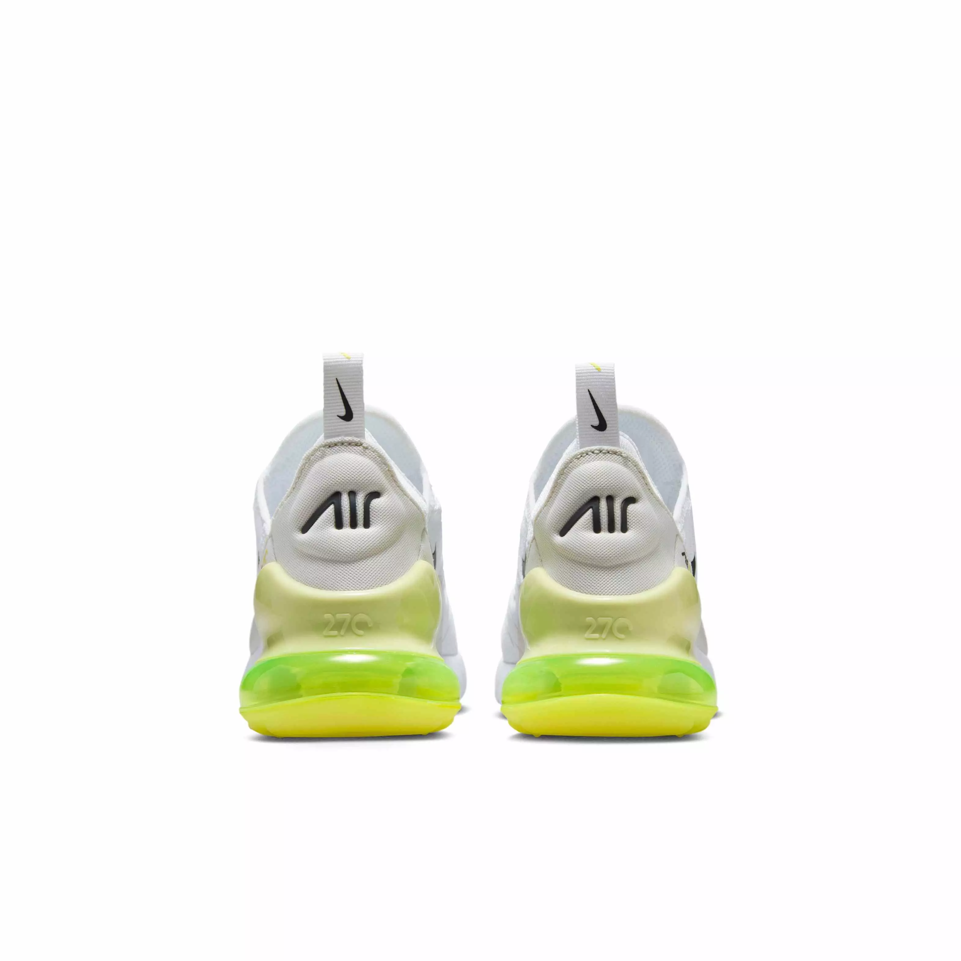 Nike Air Max 270 "White/Limelight/Vast Grey/Anthracite" Grade School Boys' Shoe - WHITE/LIMELIGHT/GREY/ANTHRACITE