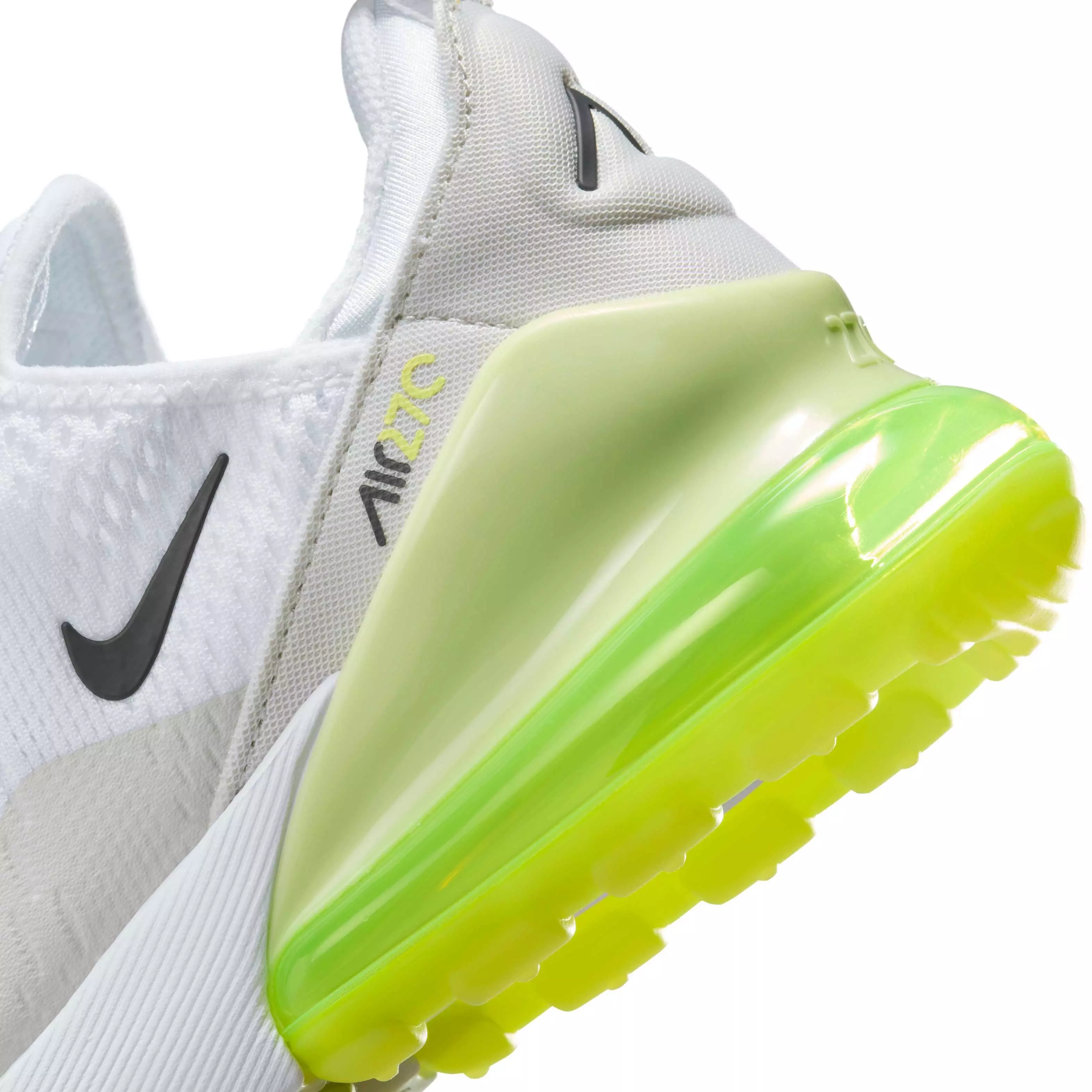 Nike Air Max 270 "White/Limelight/Vast Grey/Anthracite" Grade School Boys' Shoe - WHITE/LIMELIGHT/GREY/ANTHRACITE