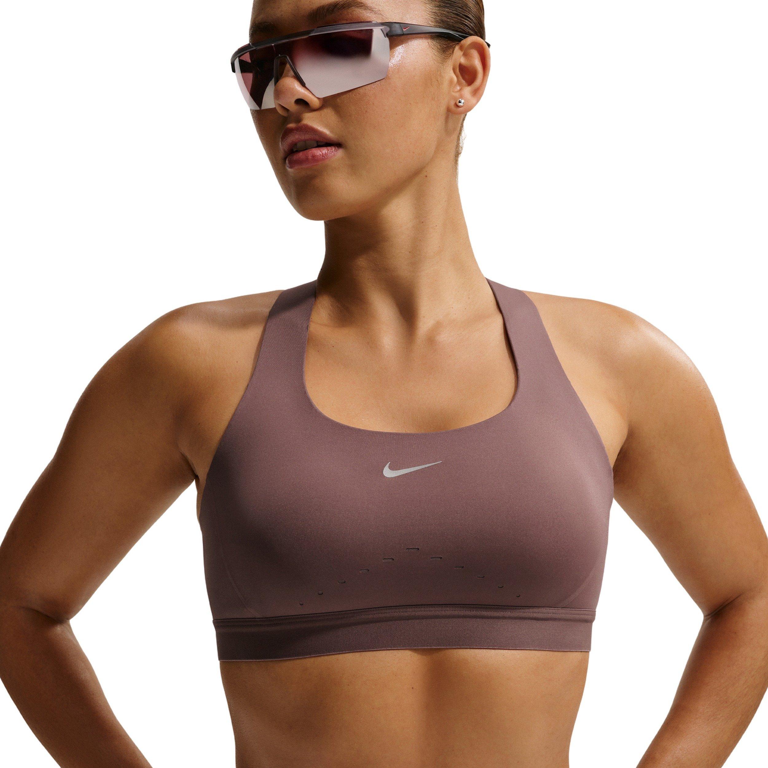 Nike Women's Swift High-Support Lightly Lined Sports Bra - Tattoo Purple - TATTOO PURPLE Thumbnail View 3