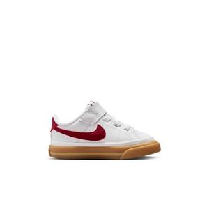 Nike Court Legacy "White/Gum Yellow/Team Red" Infant Girls' Shoe
