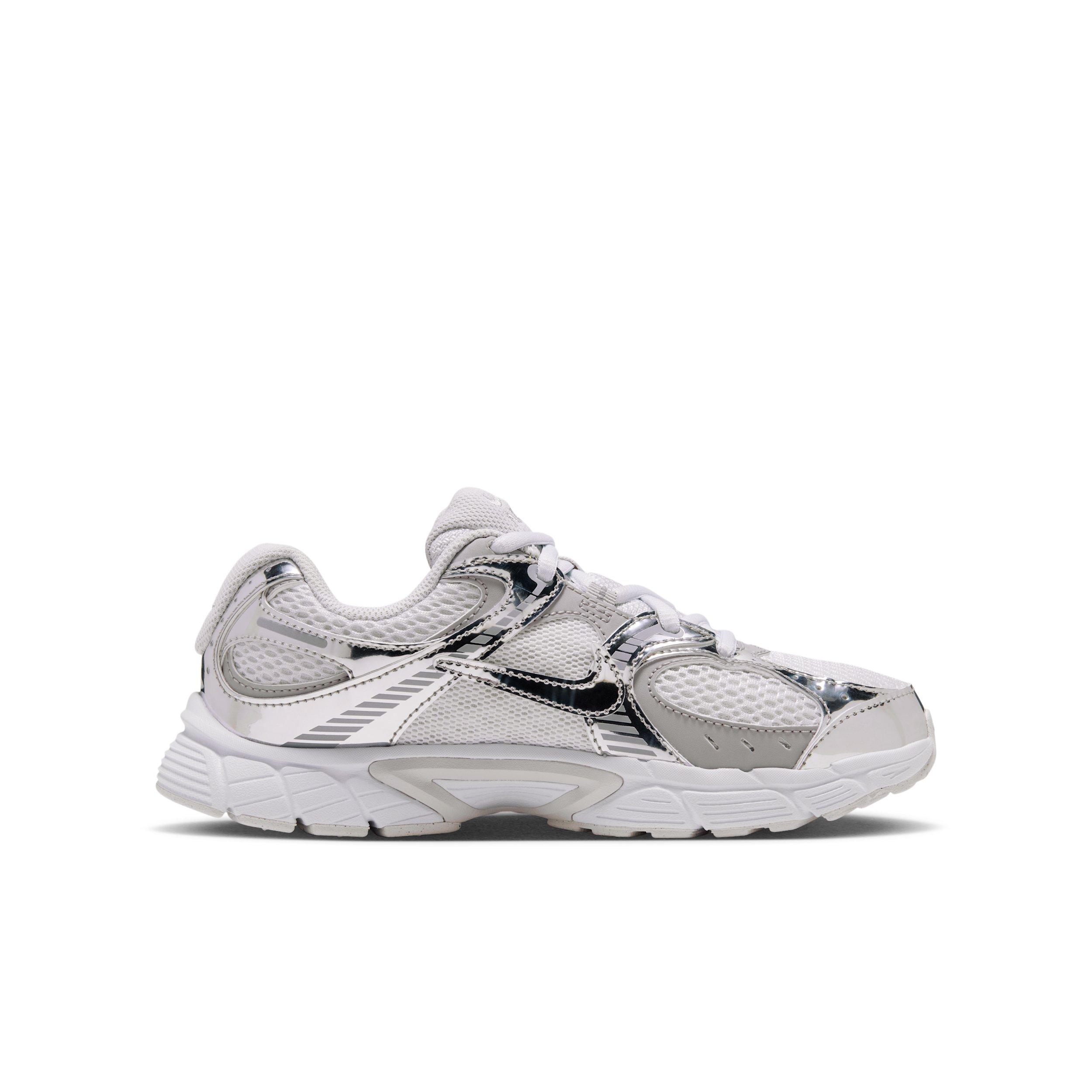 Nike V5 RNR "Off White/Vast Grey/Silver Lilac/Metallic Silver" Grade School Girls' Shoe - OFF WHITE/GREY/LILAC/SILVER