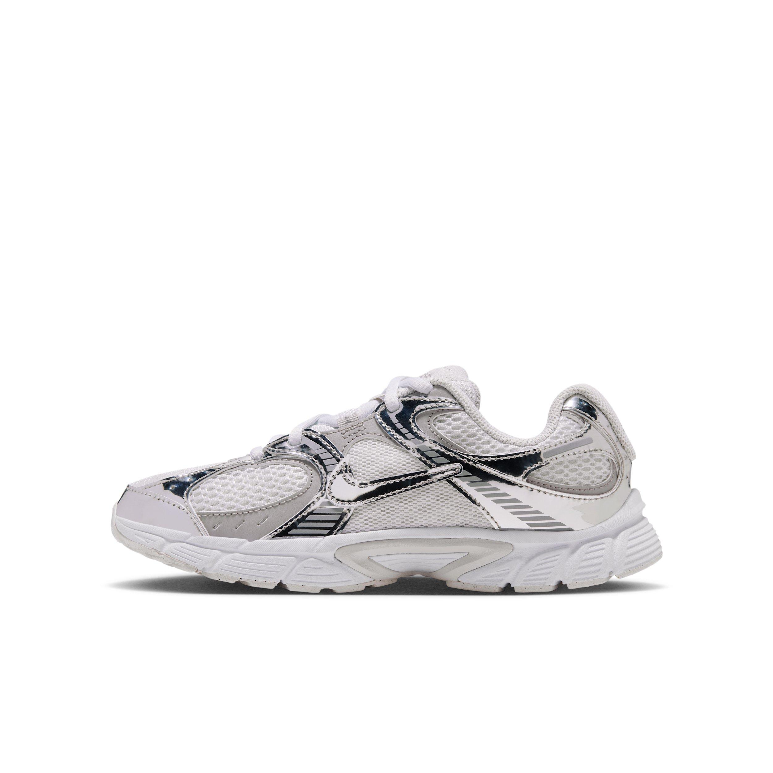 Nike V5 RNR "Off White/Vast Grey/Silver Lilac/Metallic Silver" Grade School Girls' Shoe - OFF WHITE/GREY/LILAC/SILVER