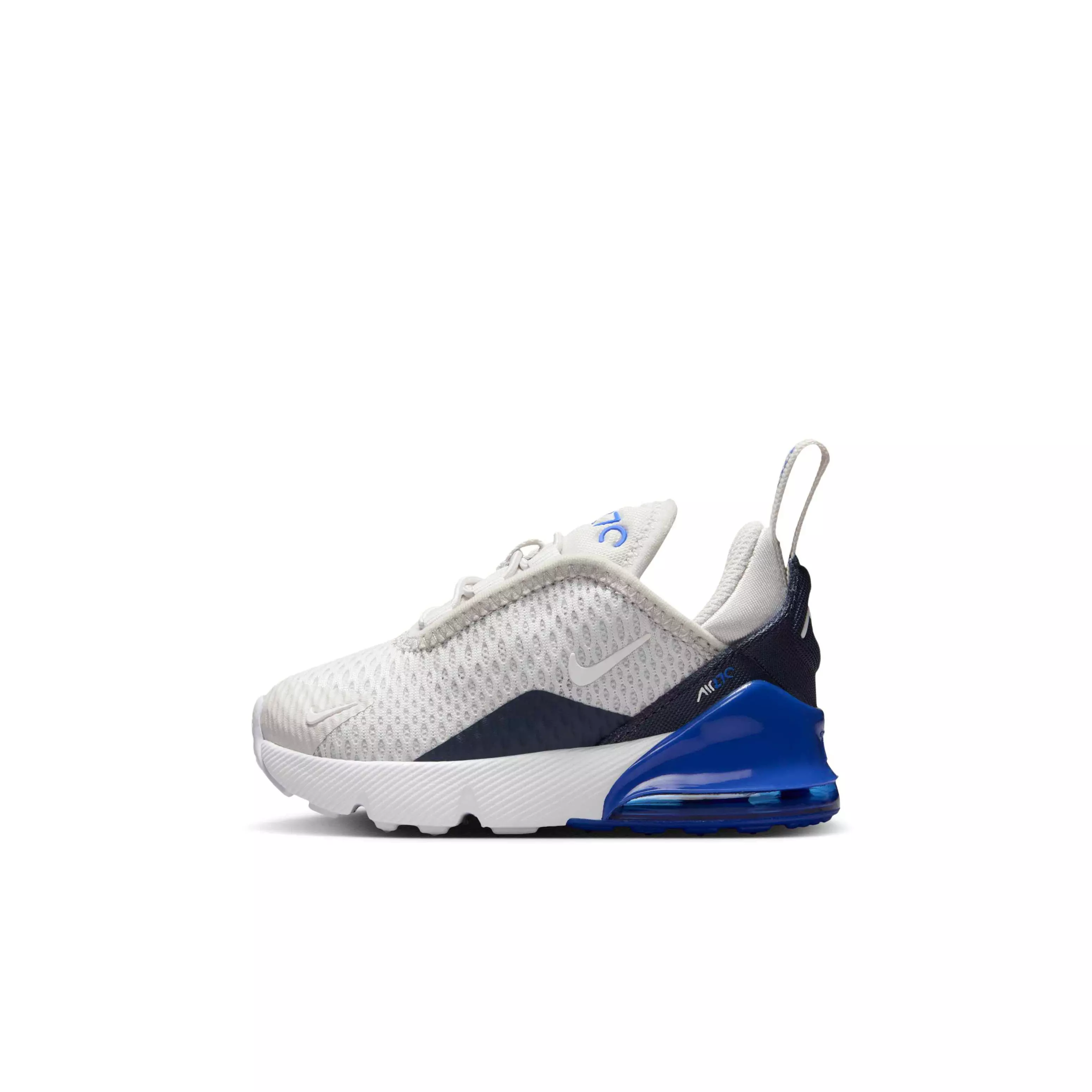 Nike Air Max 270 "Vast Grey/Hyper Royal/Thunder Blue/White" Infant Boys' Shoe - GREY/ROYAL/BLUE/WHITE