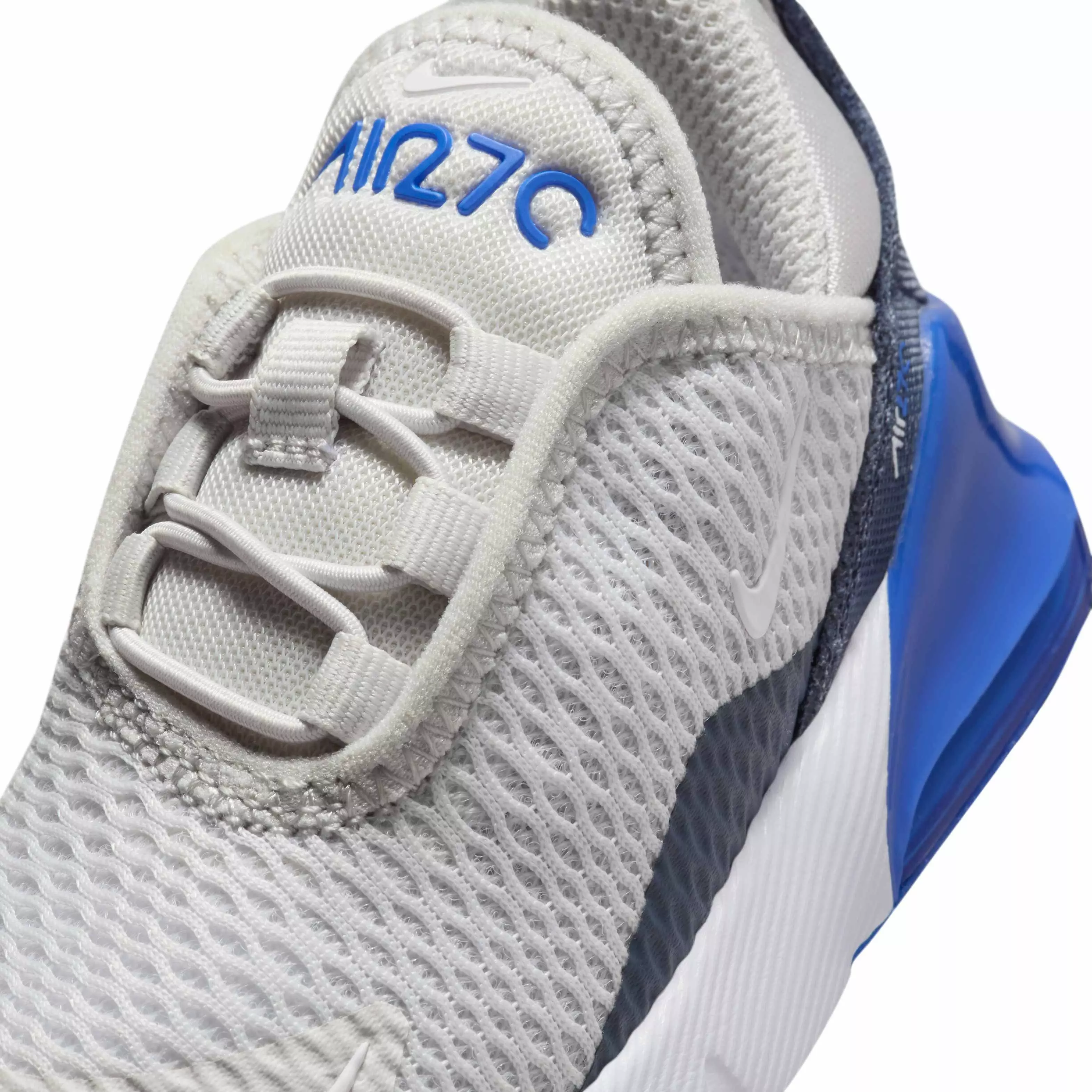 Nike Air Max 270 "Vast Grey/Hyper Royal/Thunder Blue/White" Infant Boys' Shoe - GREY/ROYAL/BLUE/WHITE