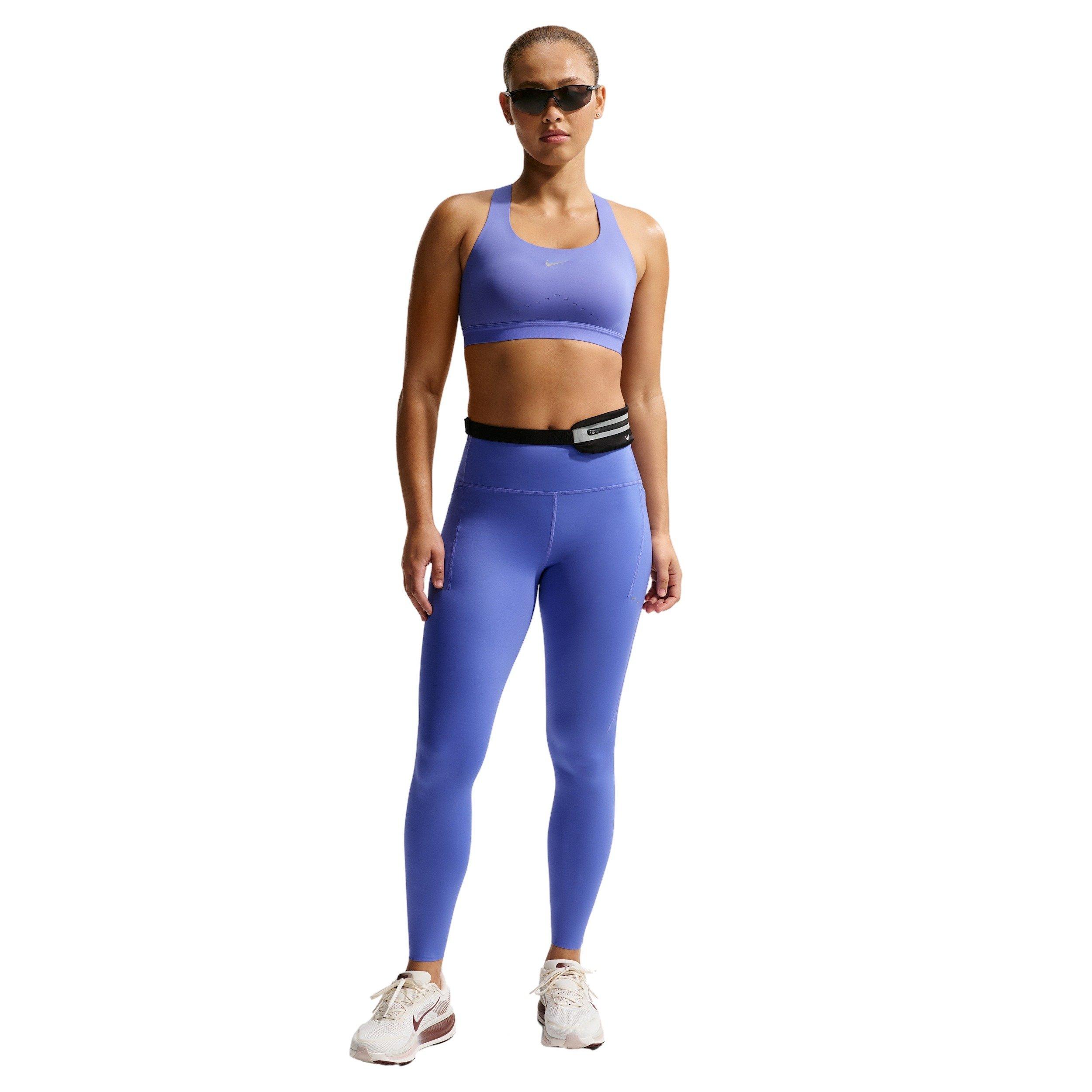 Nike Women's Swift High-Support Lightly Lined Sports Bra -Sapphire - SAPPHIRE Thumbnail View 4