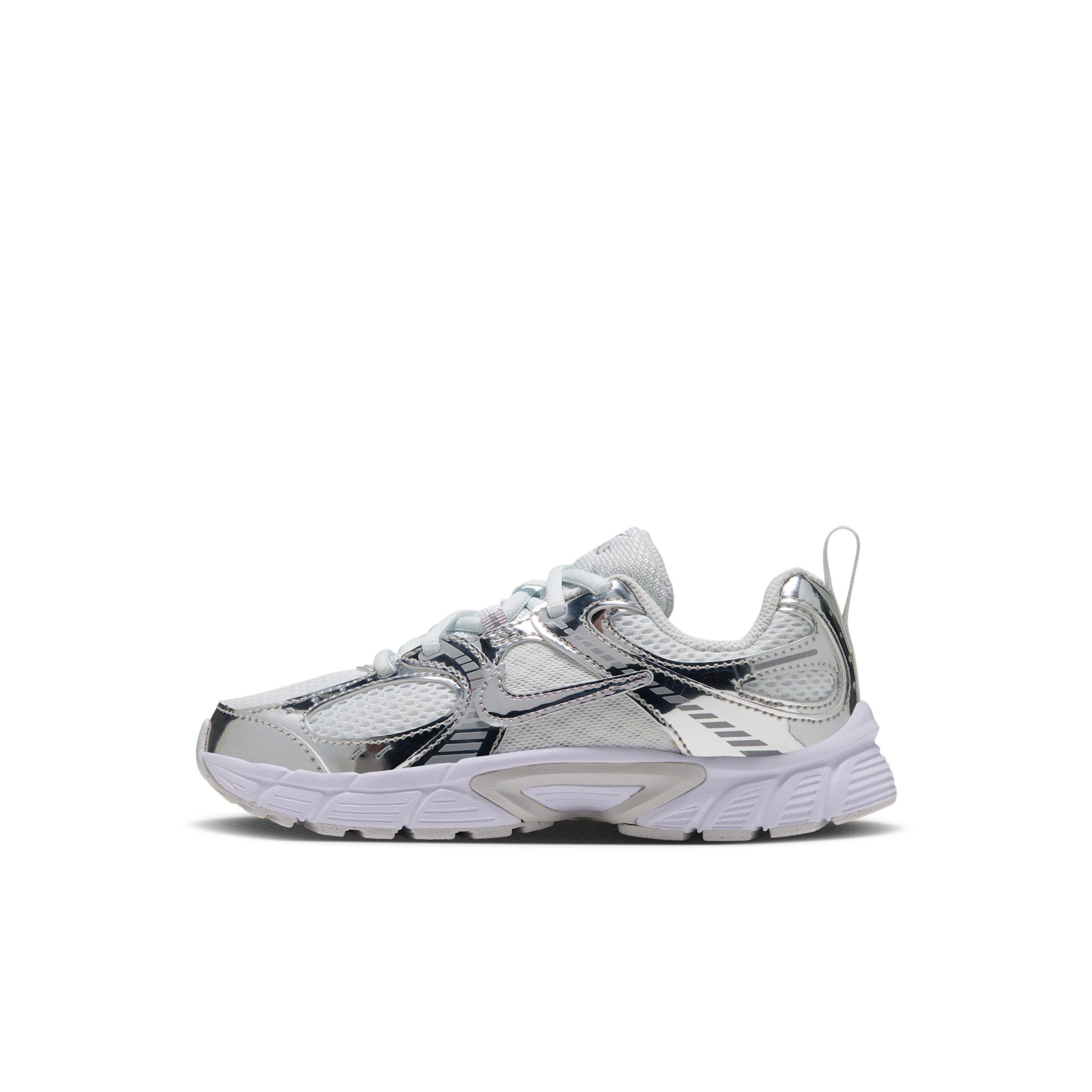 Nike V5 RNR "Off White/Vast Grey/Silver Lilac/Metallic Silver" Preschool Girls' Shoe - OFF WHITE/GREY/LILAC/SILVER