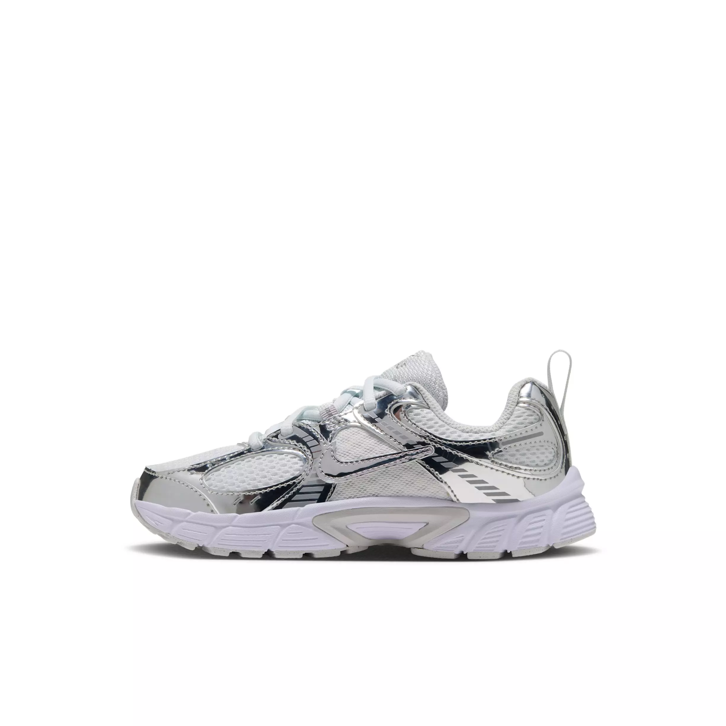 Nike V5 RNR "Off White/Vast Grey/Silver Lilac/Metallic Silver" Preschool Girls' Shoe - OFF WHITE/GREY/LILAC/SILVER