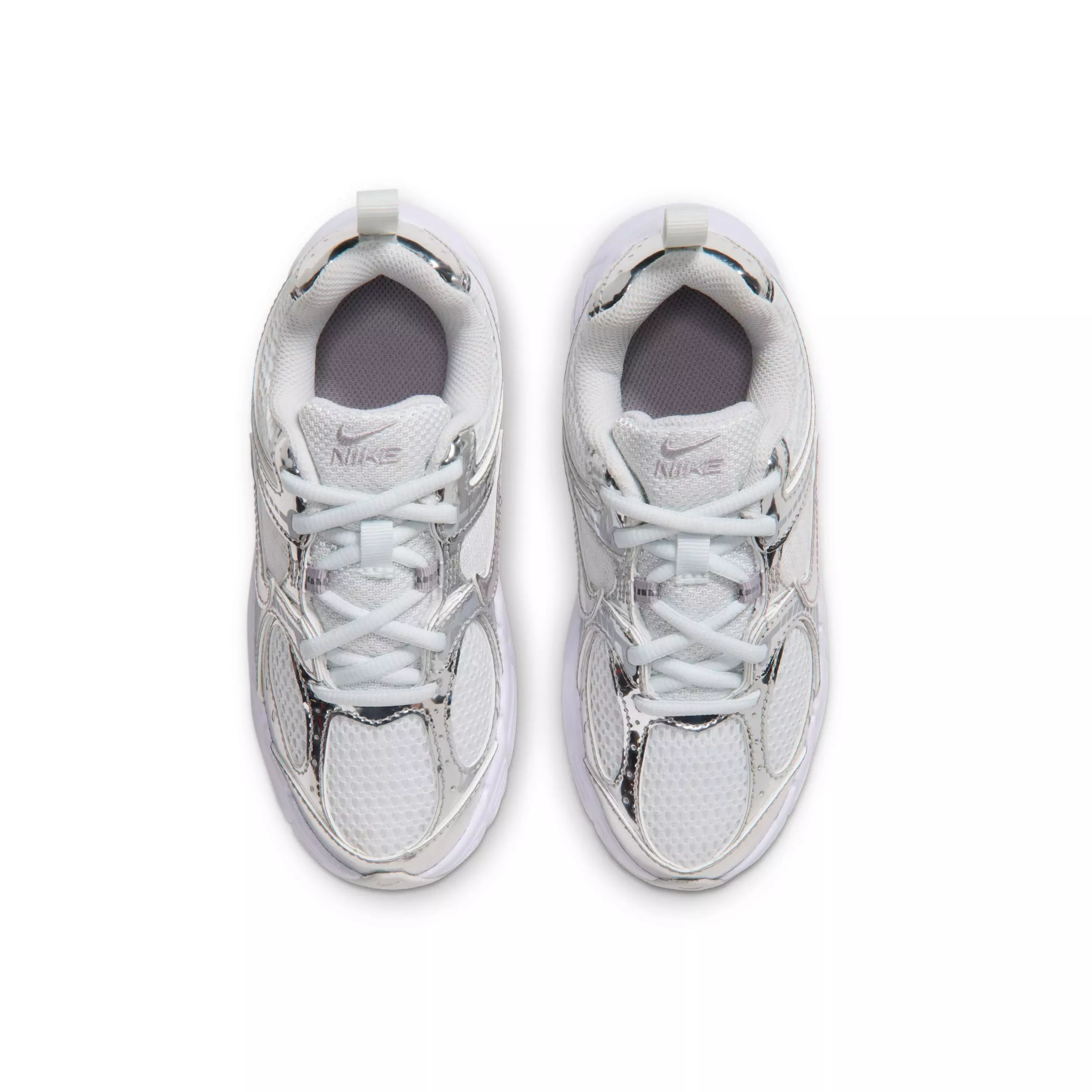 Nike V5 RNR "Off White/Vast Grey/Silver Lilac/Metallic Silver" Preschool Girls' Shoe - OFF WHITE/GREY/LILAC/SILVER