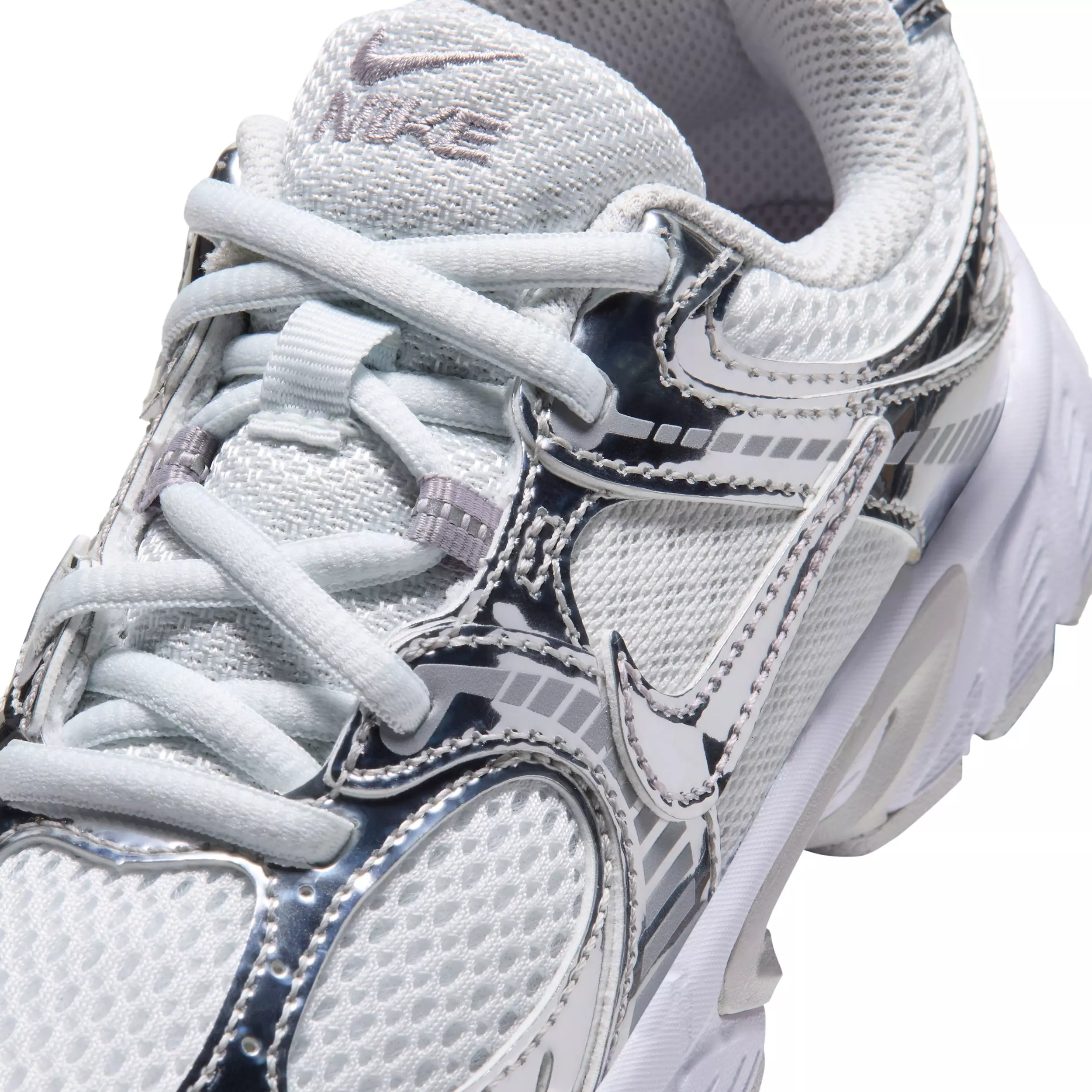 Nike V5 RNR "Off White/Vast Grey/Silver Lilac/Metallic Silver" Preschool Girls' Shoe - OFF WHITE/GREY/LILAC/SILVER