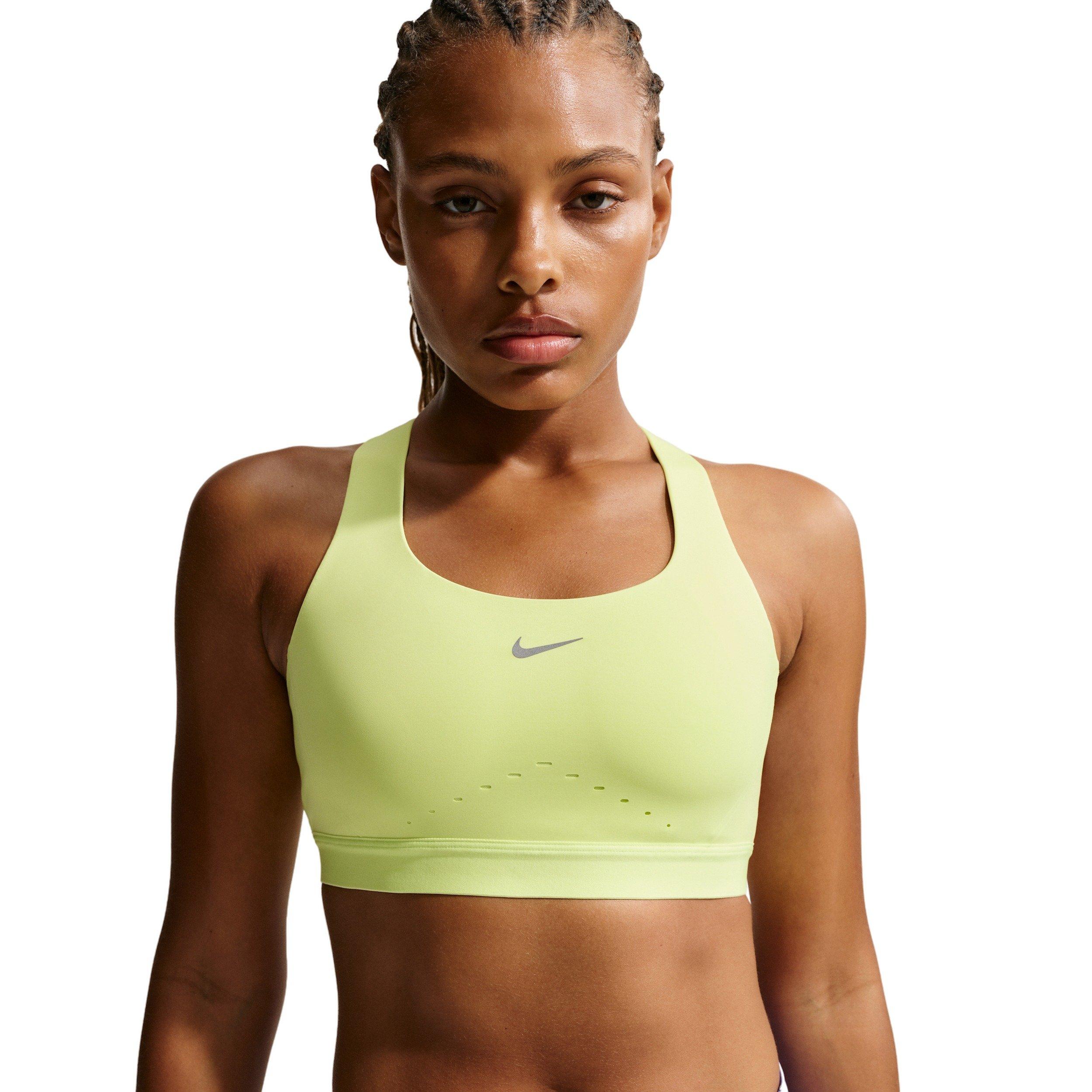 Nike Women's Swift High-Support Lightly Lined Sports Bra -Yellow - YELLOW Thumbnail View 1