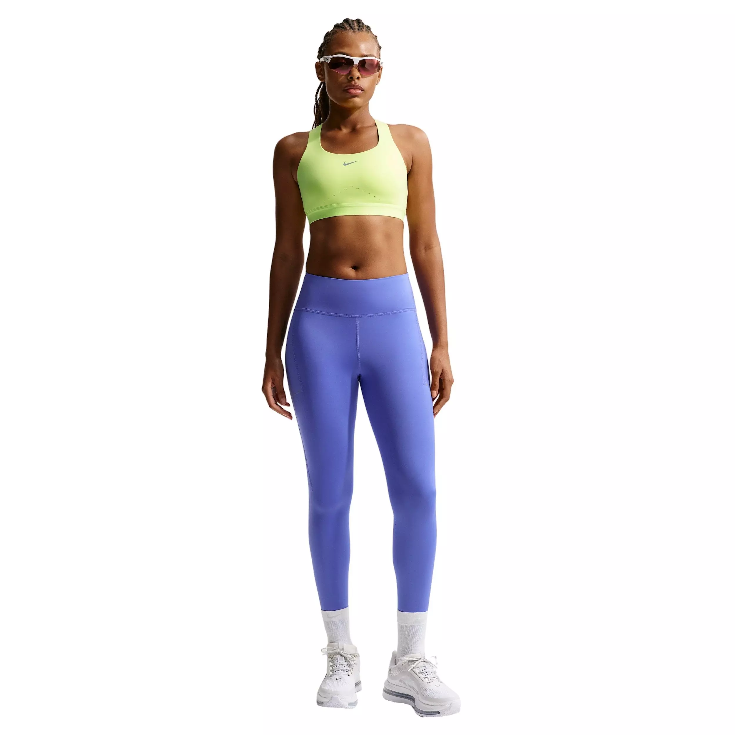 Nike Women's Swift High-Support Lightly Lined Sports Bra - Yellow - YELLOW
