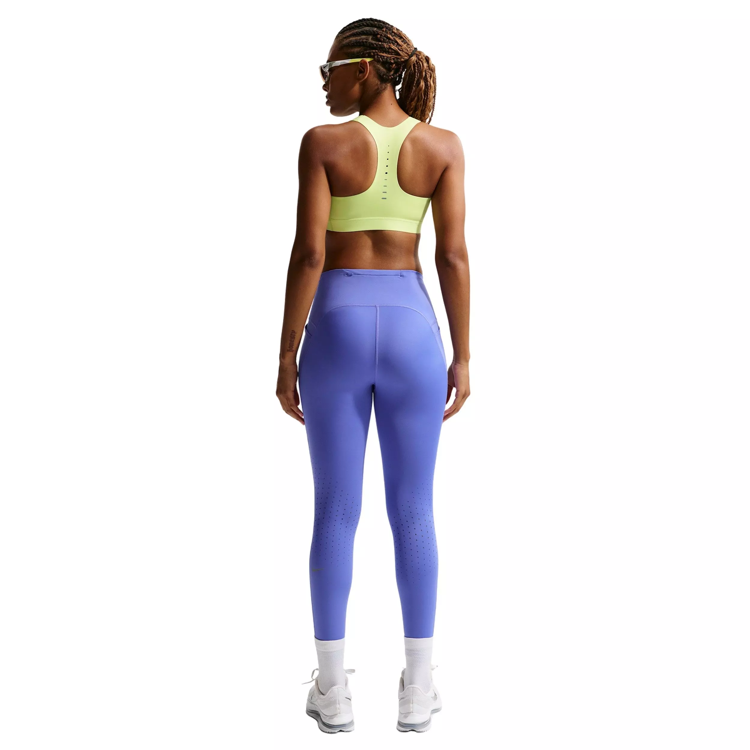 Nike Women's Swift High-Support Lightly Lined Sports Bra -Yellow - YELLOW