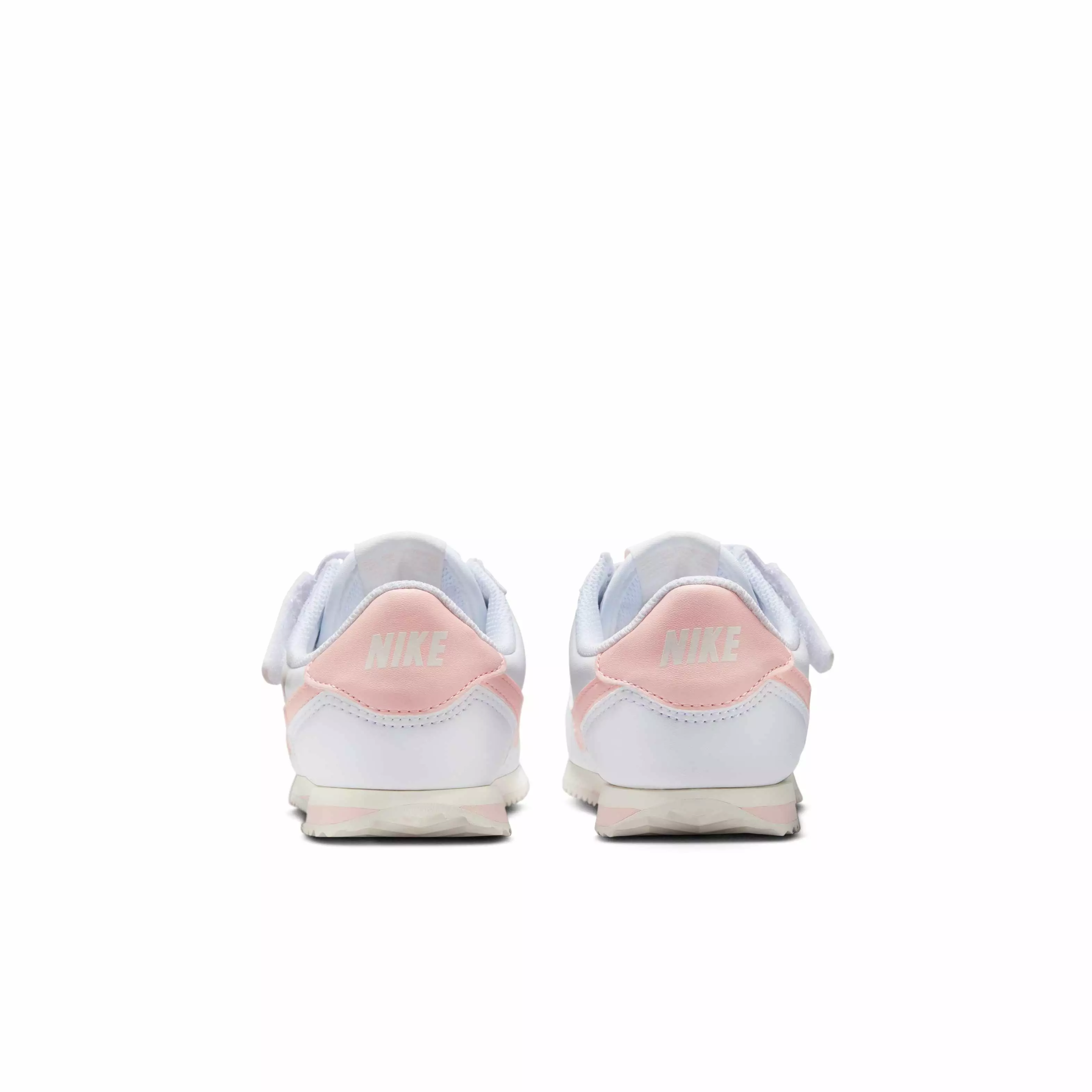 Nike Cortez EasyOn "White/Sail/Echo Pink" Preschool Girls' Shoe - WHITE/SAIL/PINK