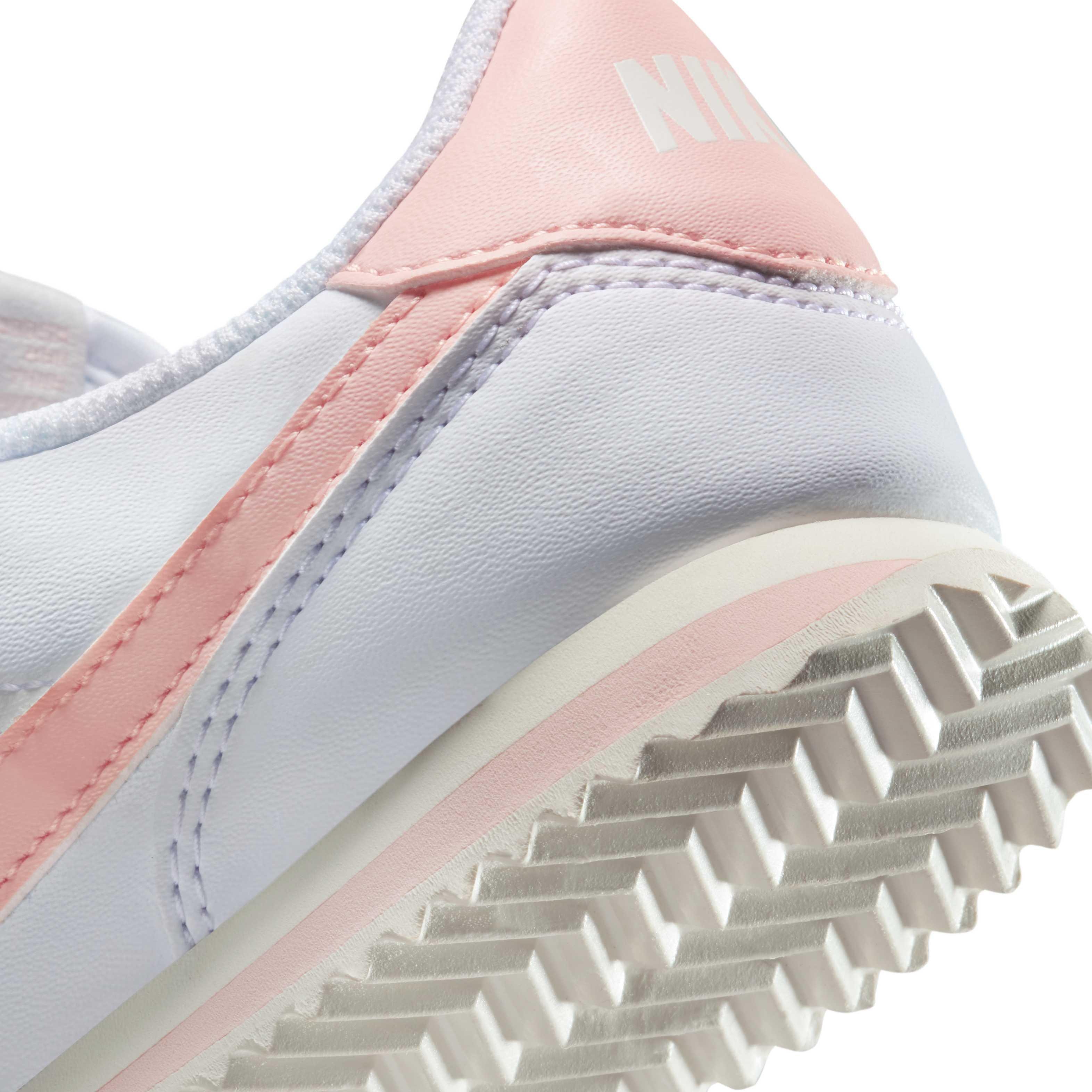 Nike Cortez EasyOn Preschool Girls' "White/Sail/Echo Pink" Shoe