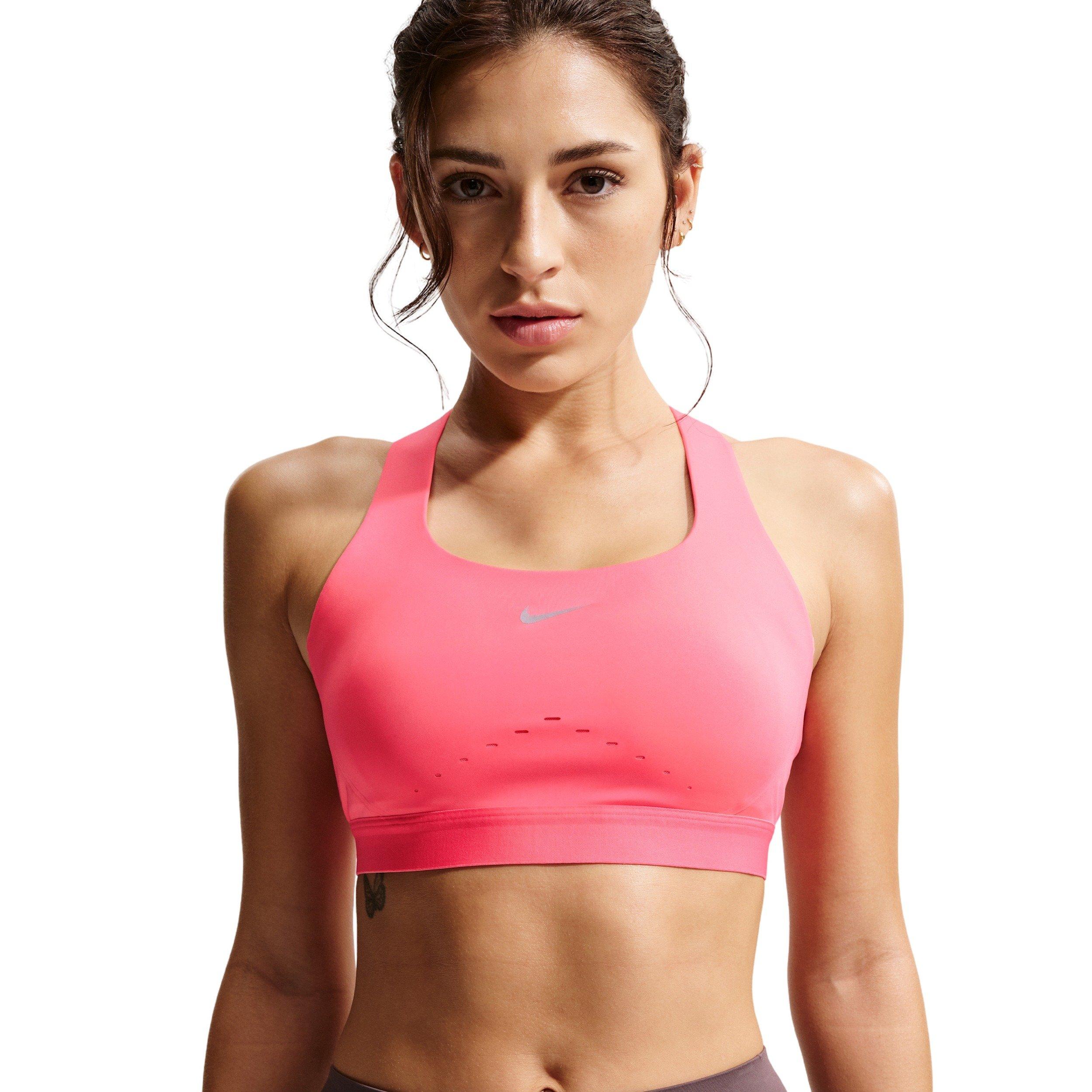 Nike Women's Swift High-Support Lightly Lined Sports Bra - Coral - CORAL Thumbnail View 1
