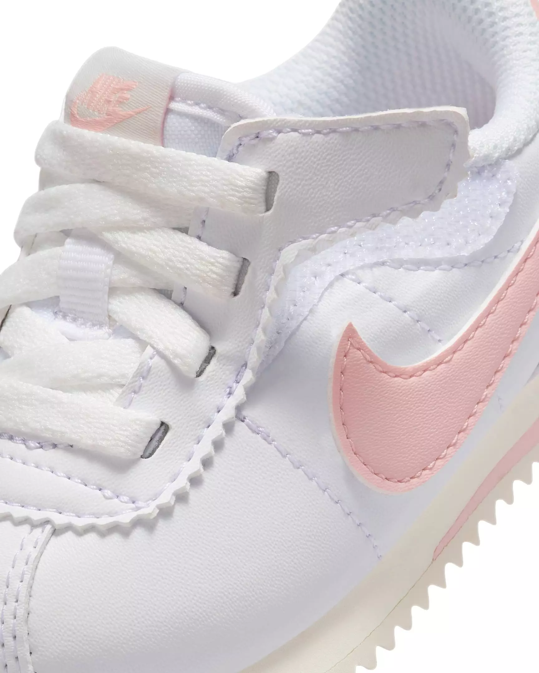 Nike Cortez EasyOn "White/Sail/Echo Pink" Infant Girls' Shoe - WHITE/SAIL/PINK