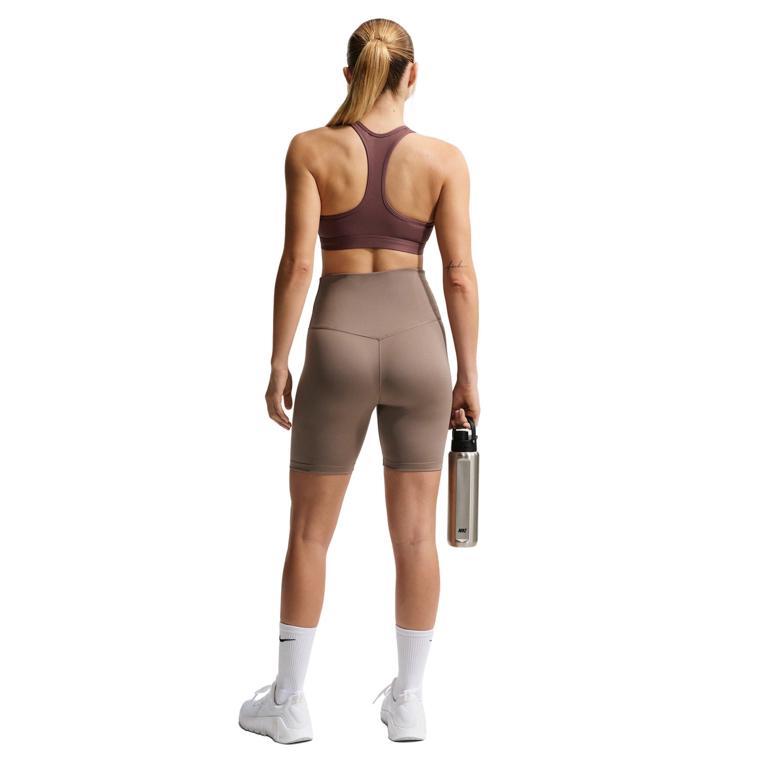 Nike Women's Swoosh Medium Support Padded Sports Bra - Tattoo Purple - TATTOO PURPLE Thumbnail View 5