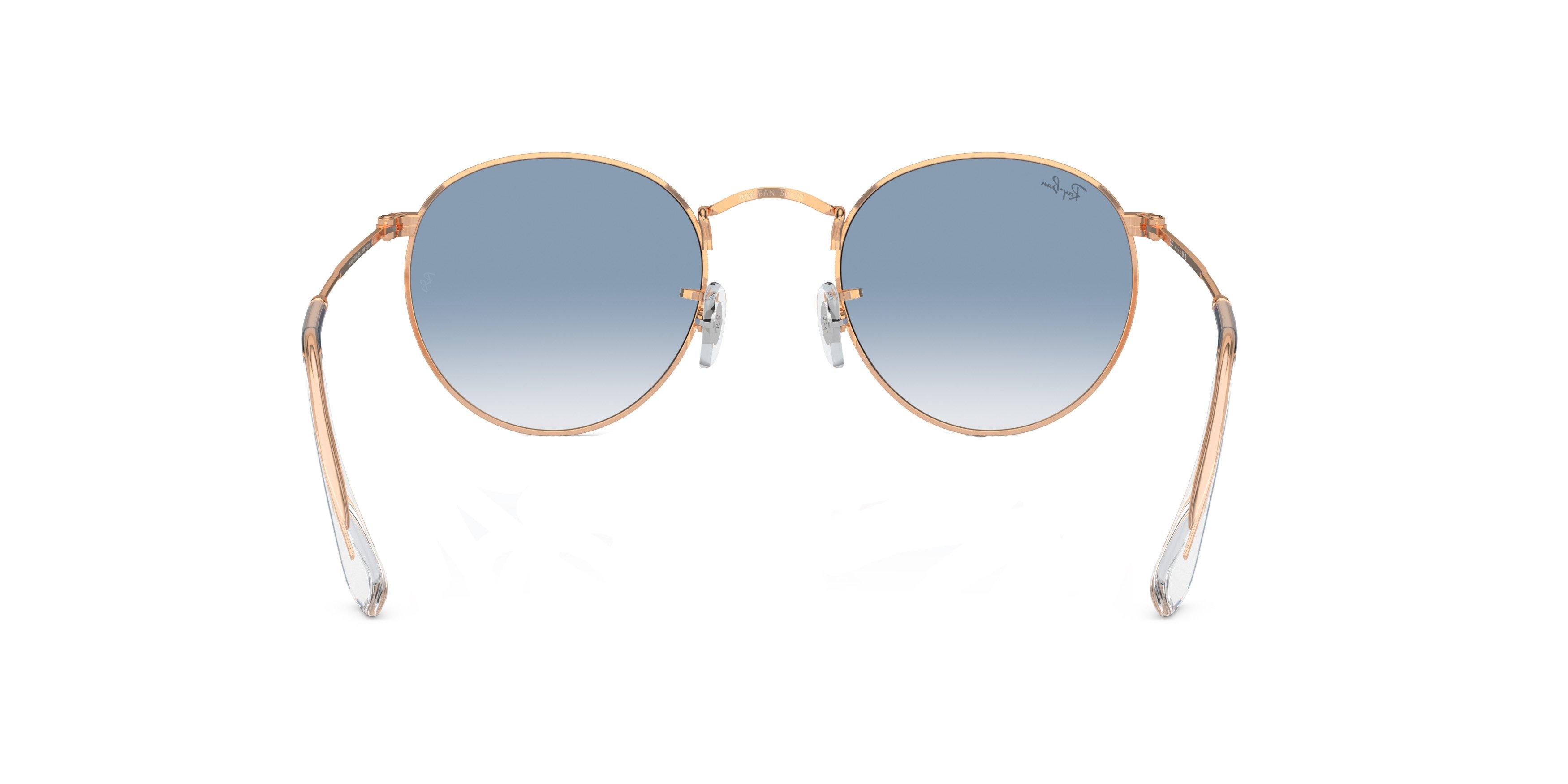 Ray-Ban Round Metal Antiqued Sunglasses - GOLD Thumbnail View 2