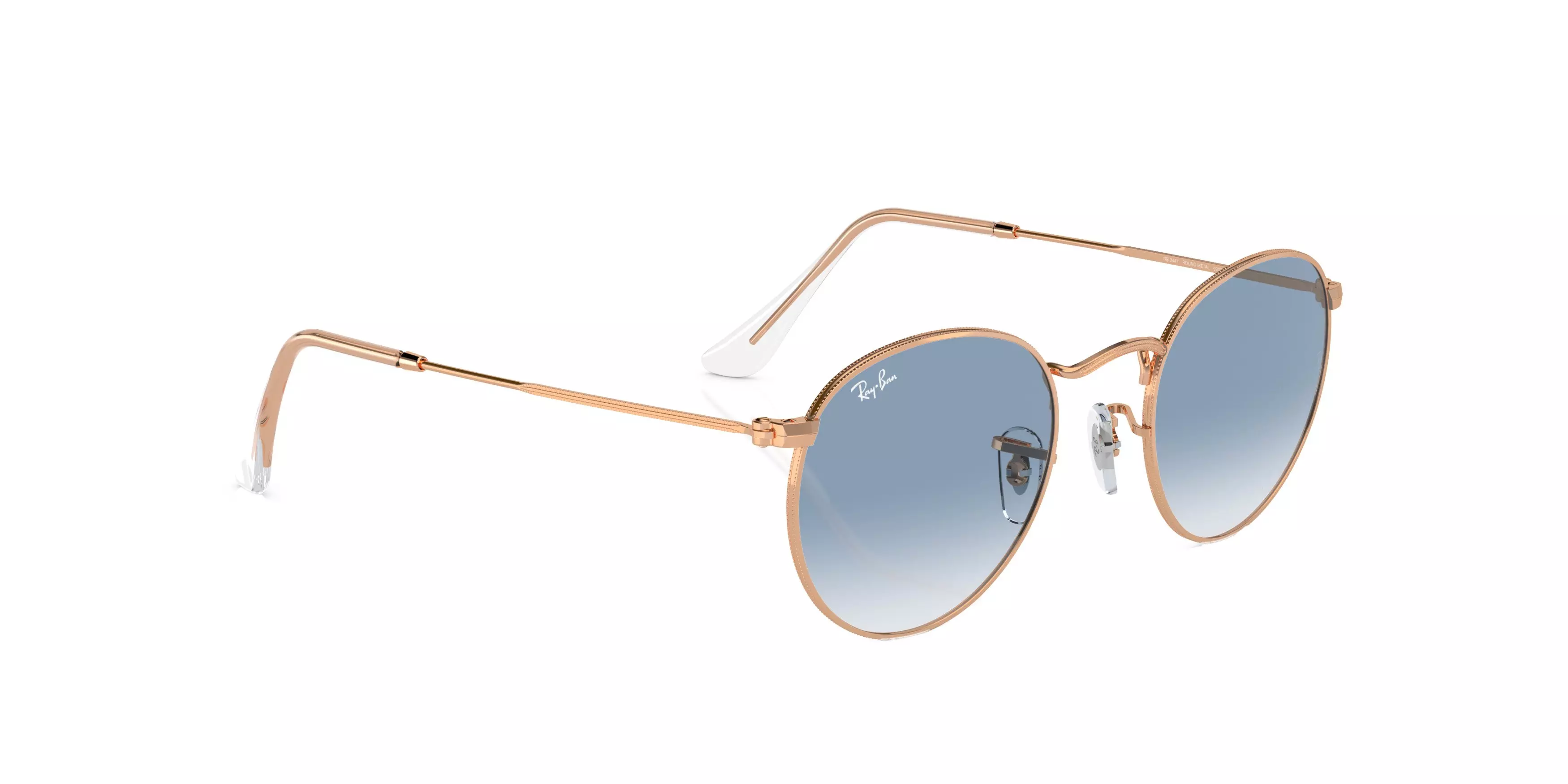 Ray-Ban Round Metal Antiqued Sunglasses - GOLD