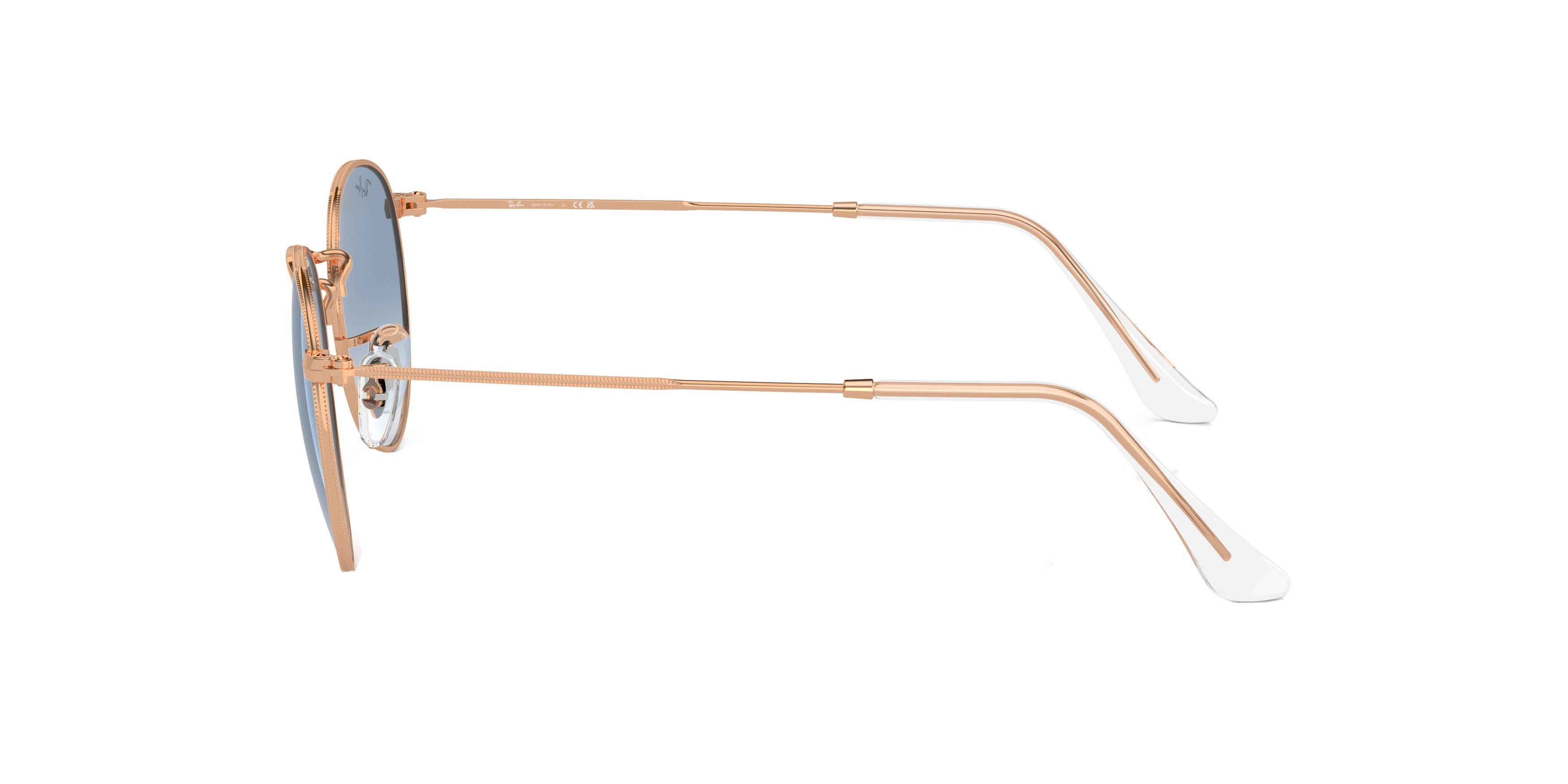 Ray-Ban Round Metal Antiqued Sunglasses - GOLD Thumbnail View 5