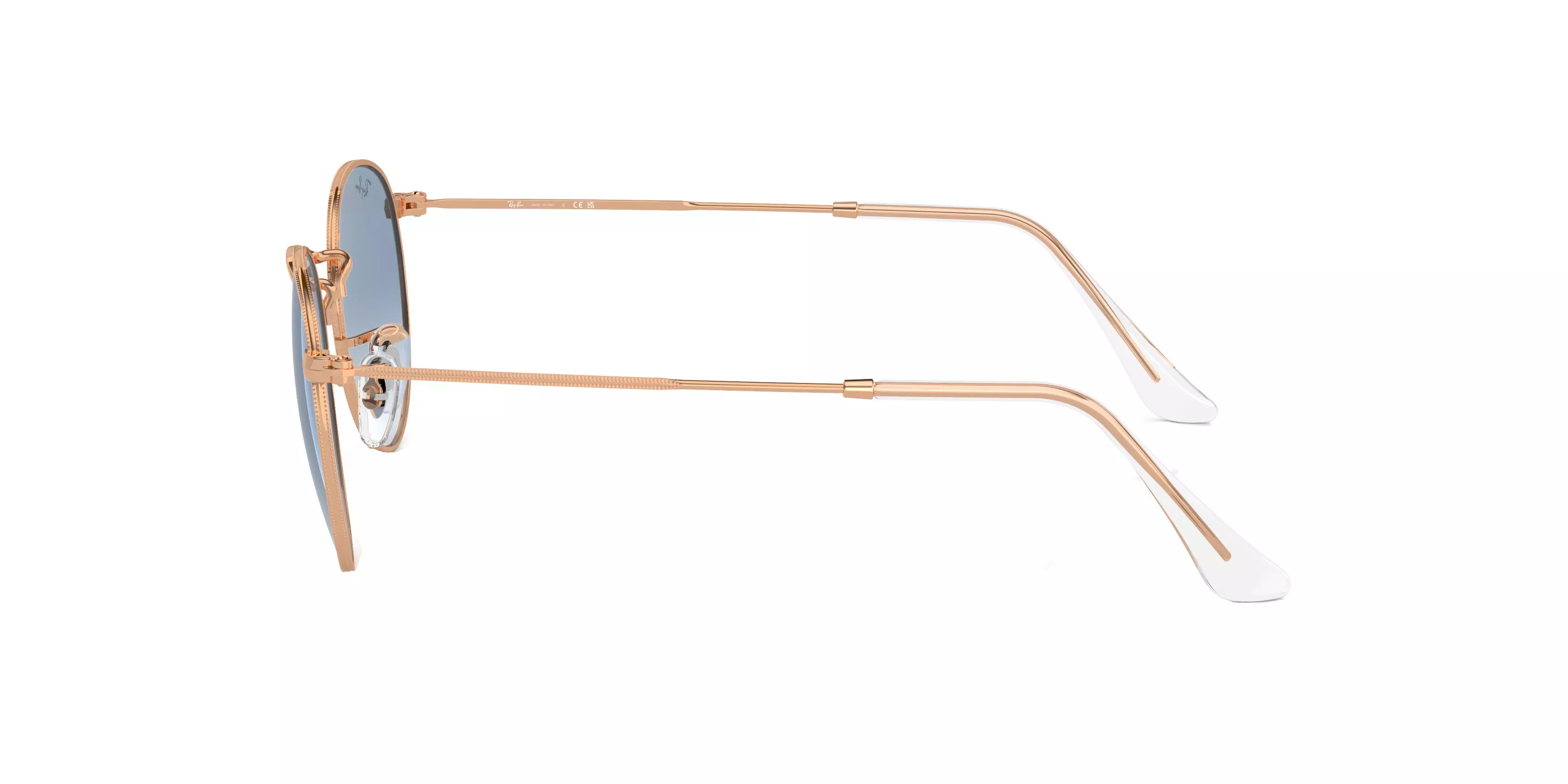 Ray-Ban Round Metal Antiqued Sunglasses - GOLD