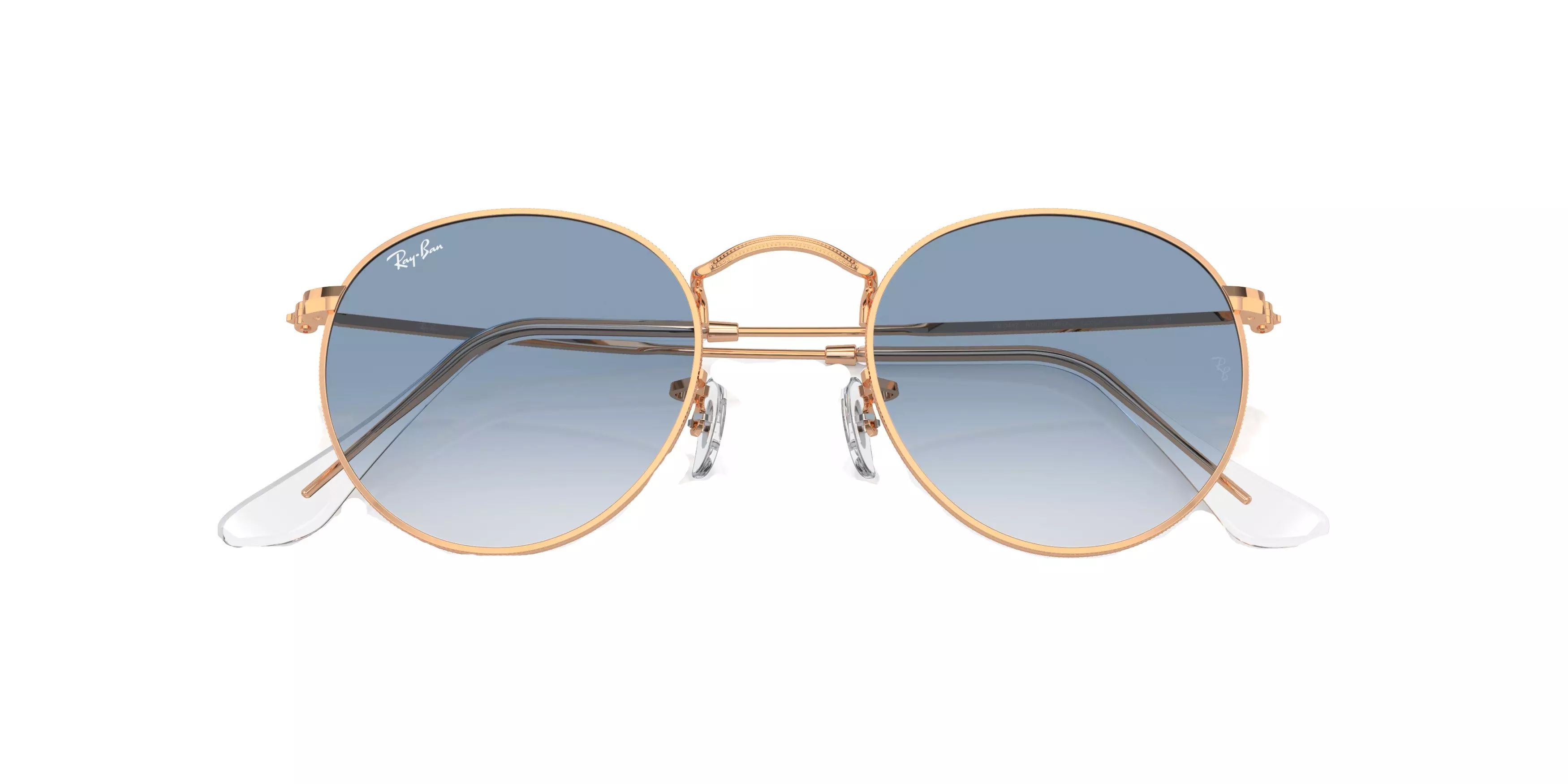 Ray-Ban Round Metal Antiqued Sunglasses - GOLD