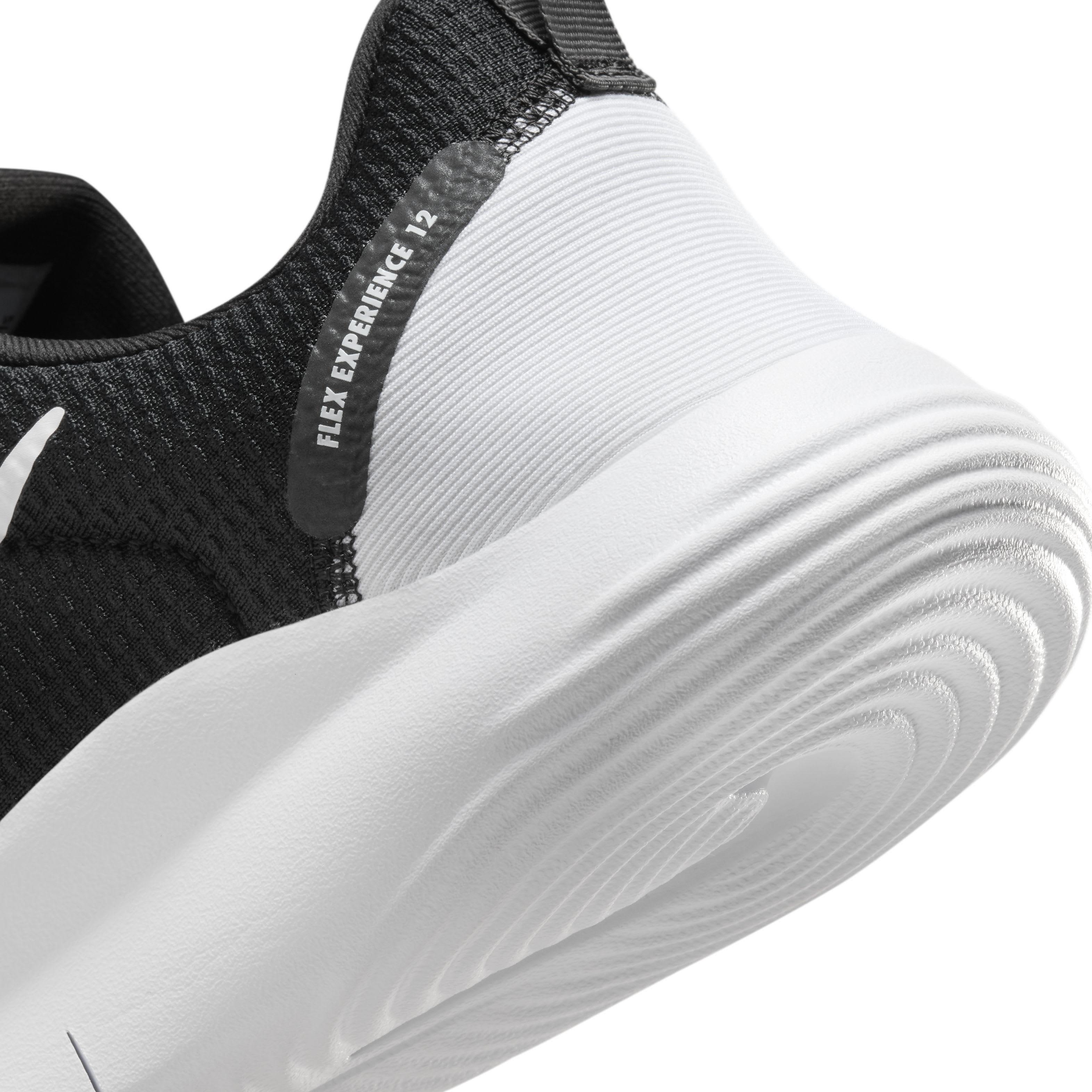 Nike Flex Experience Run 12 "Black/Dark Smoke Grey/White" Men's Running Shoe - BLACK/DK GREY/WHITE Thumbnail View 8