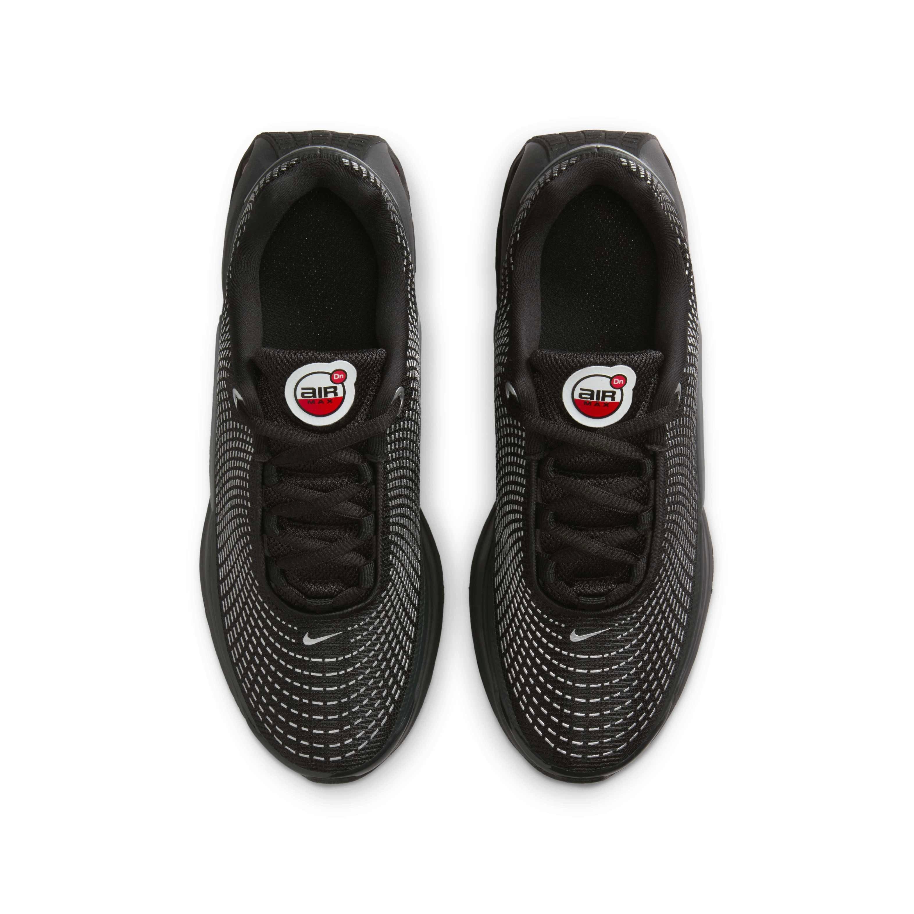 Nike Air Max Dn Grade School Boys' "Black/Black/Metallic Silver/University Red" Shoe