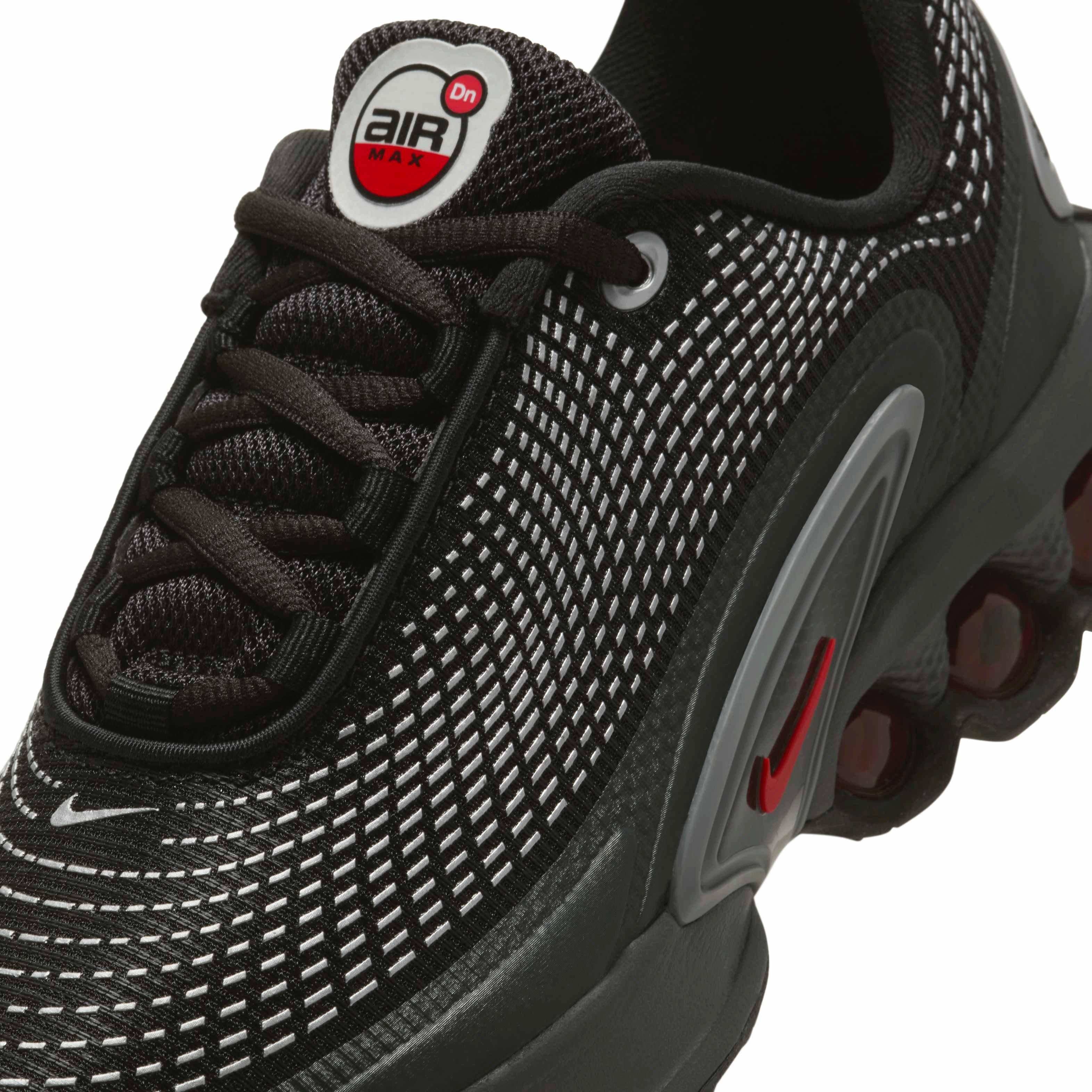 Nike Air Max Dn Grade School Boys' "Black/Black/Metallic Silver/University Red" Shoe