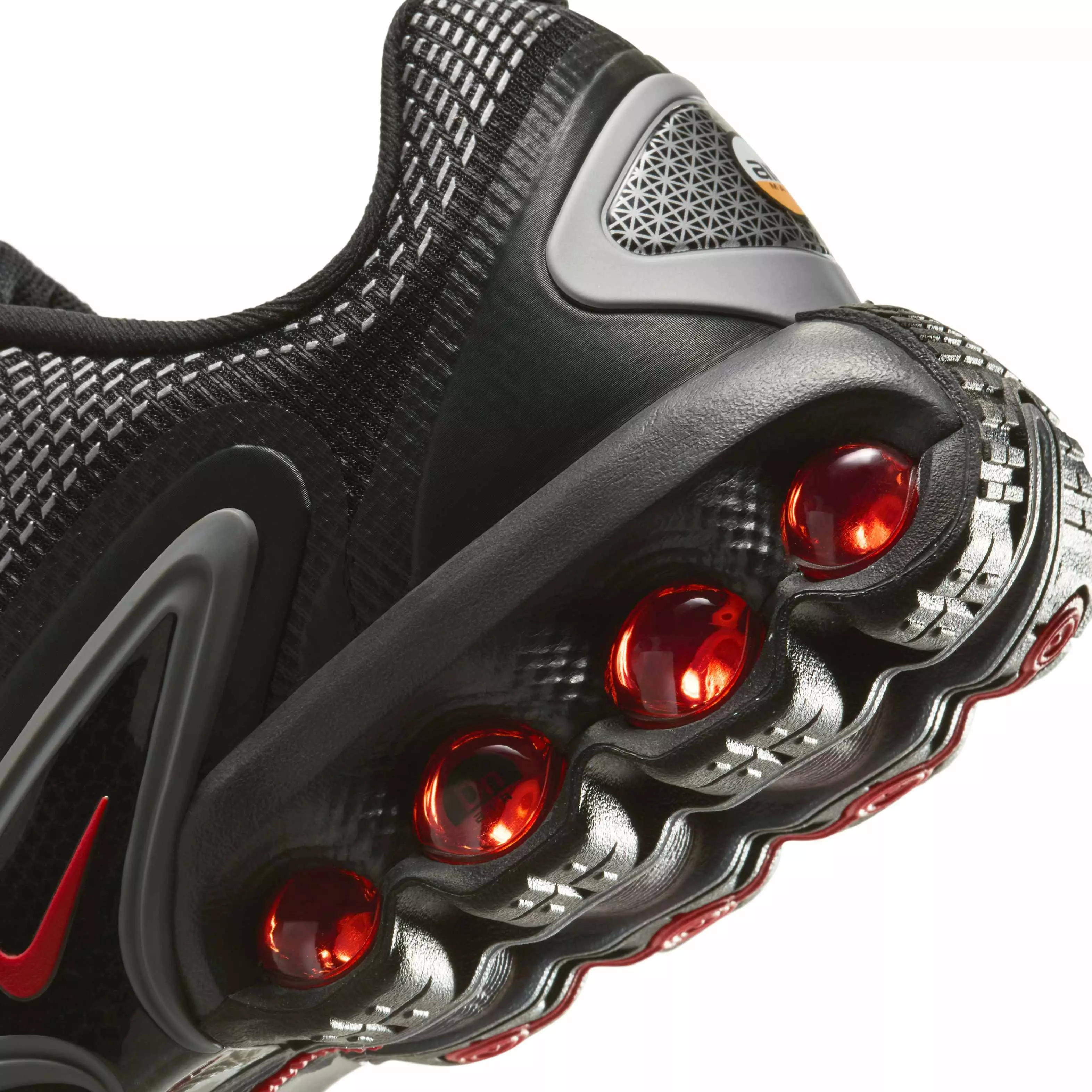 Nike Air Max Dn "Black/Black/Metallic Silver/University Red" Grade School Boys' Shoe - BLACK/BLACK/SILVER/RED